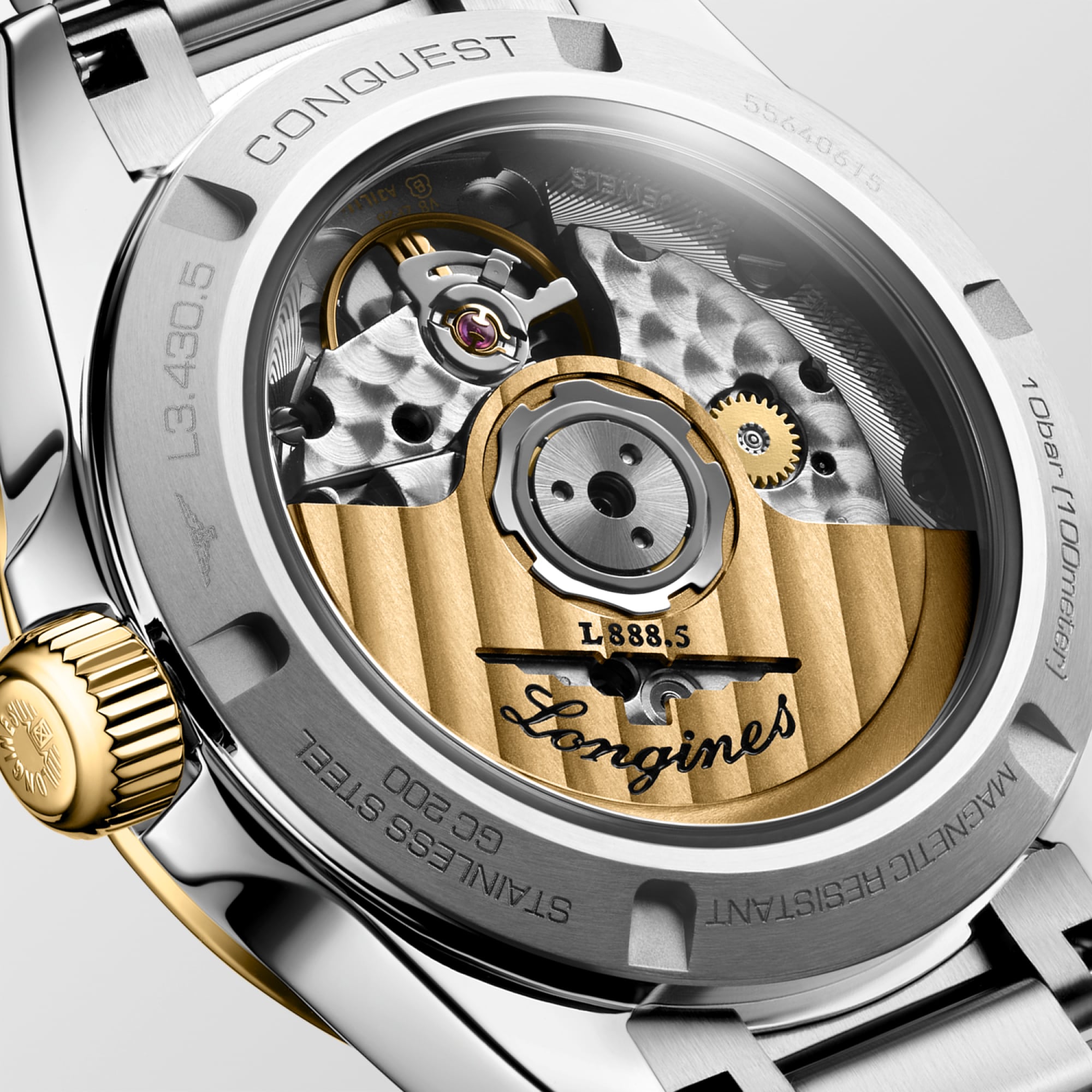 CONQUEST | Ø 34.00 mm, White Mother-of-pearl | L3.430.5.80.6
