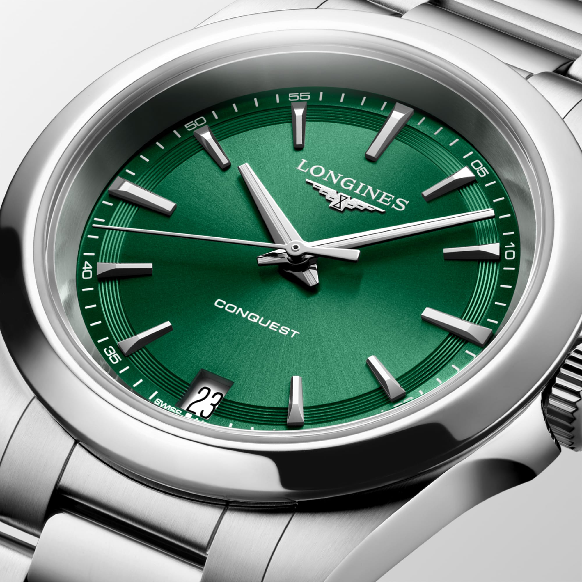 CONQUEST | Ø 34.00 mm, Sunray Green | L3.460.4.09.6 | LONGINES CA