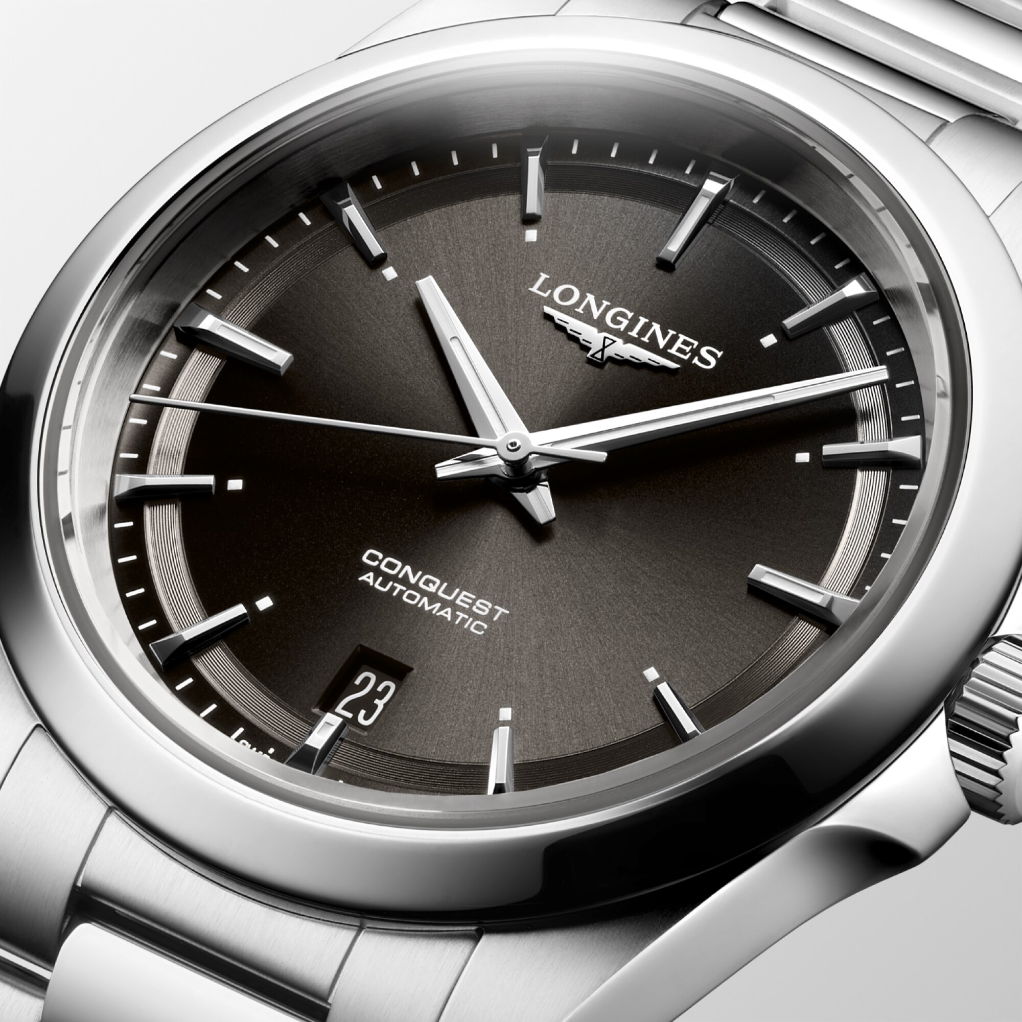 Conquest Automatic watch 38mm Sunray black, L37204526