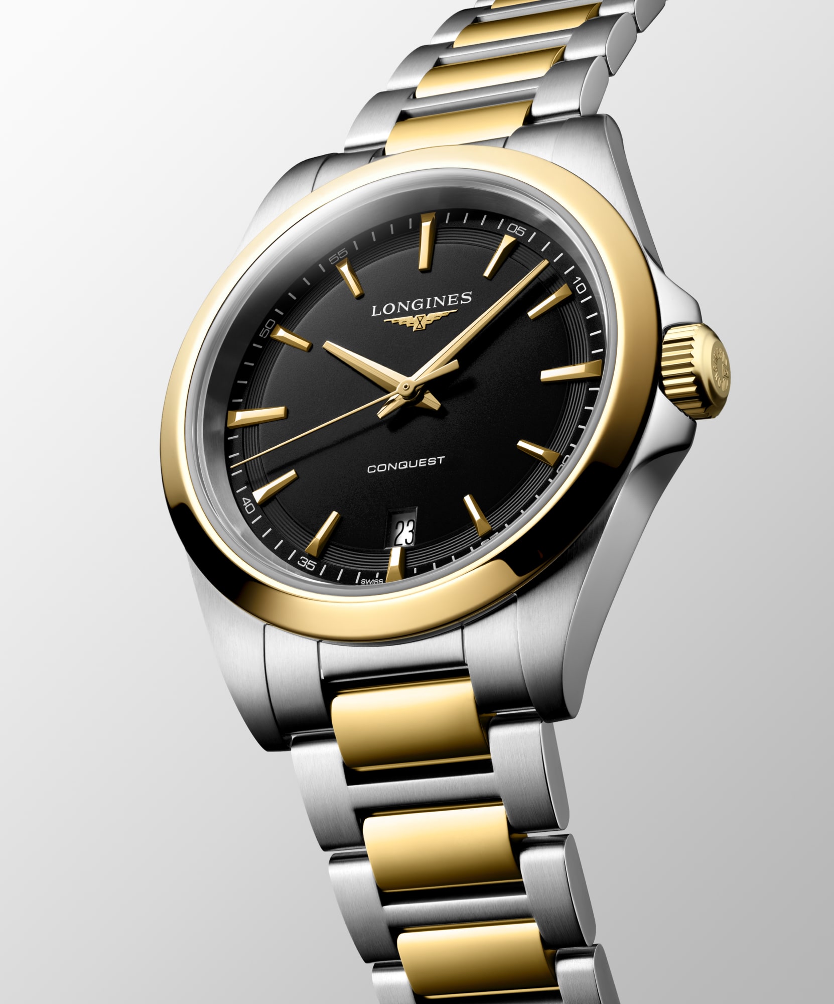 CONQUEST | Ø 38.00 mm, Black Sandblasted | L3.750.3.52.7 | LONGINES US
