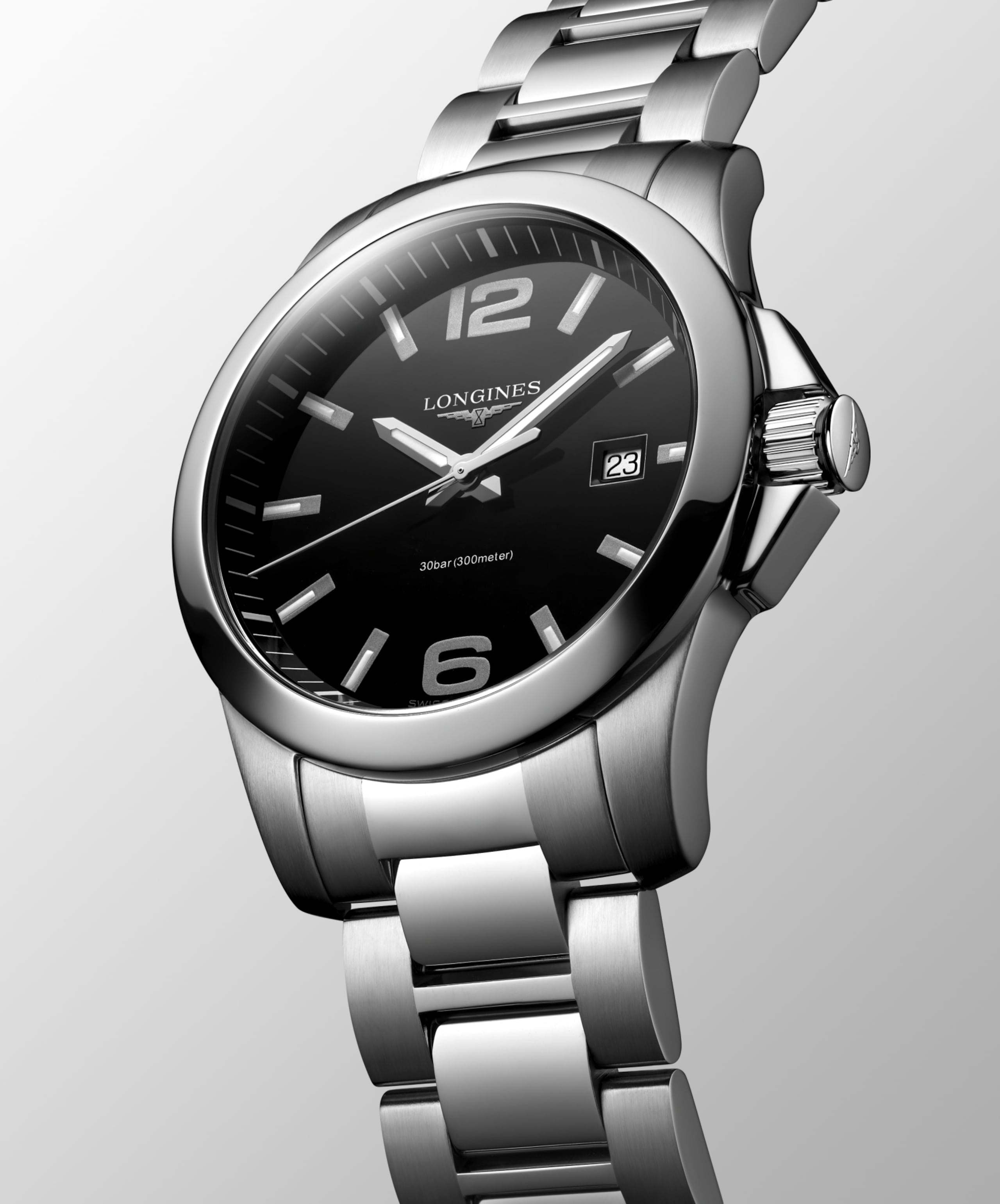 Longines CONQUEST quartz stainless steel Watch - L3.759.4.58.6