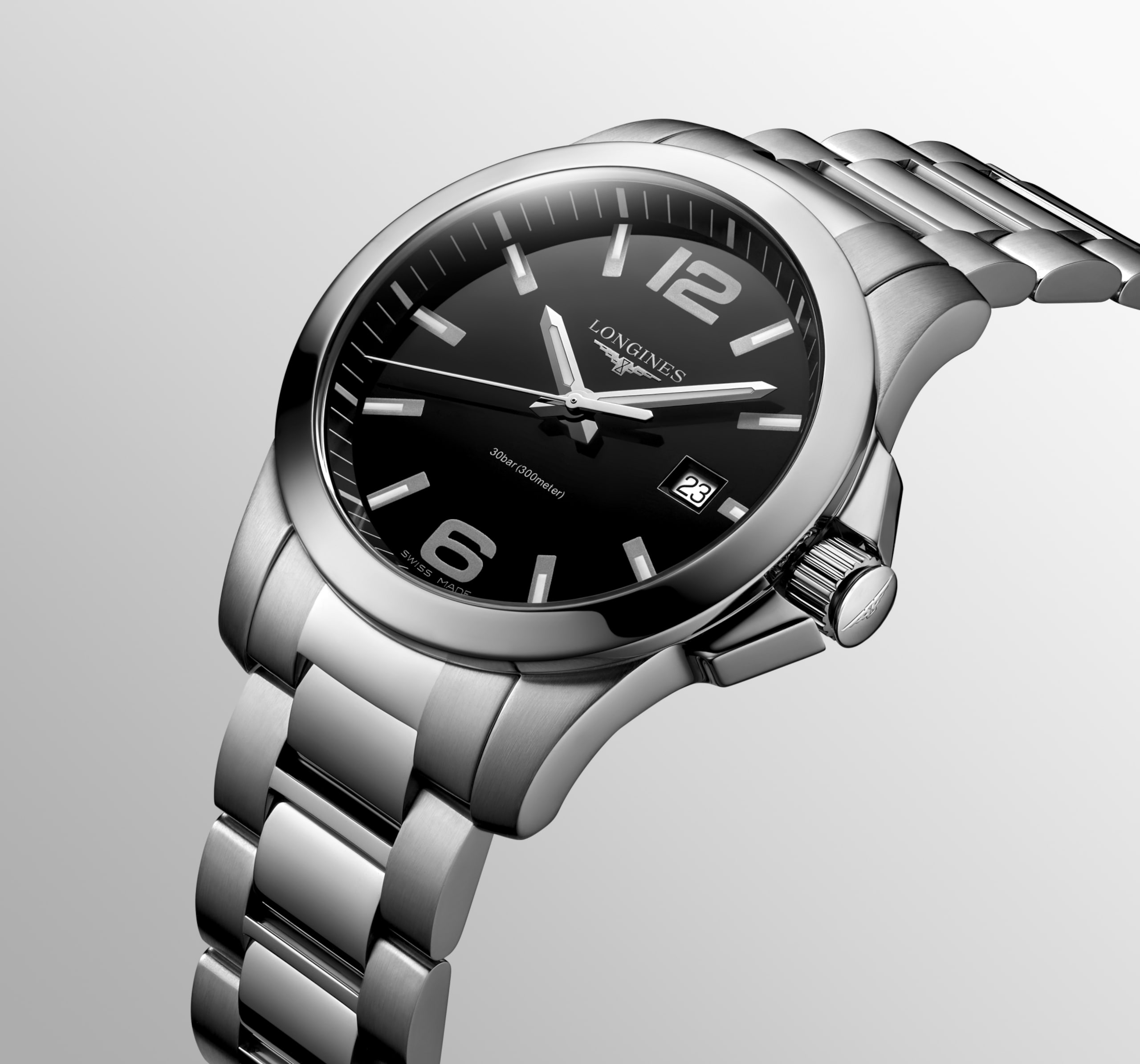 Longines CONQUEST quartz stainless steel Watch - L3.759.4.58.6