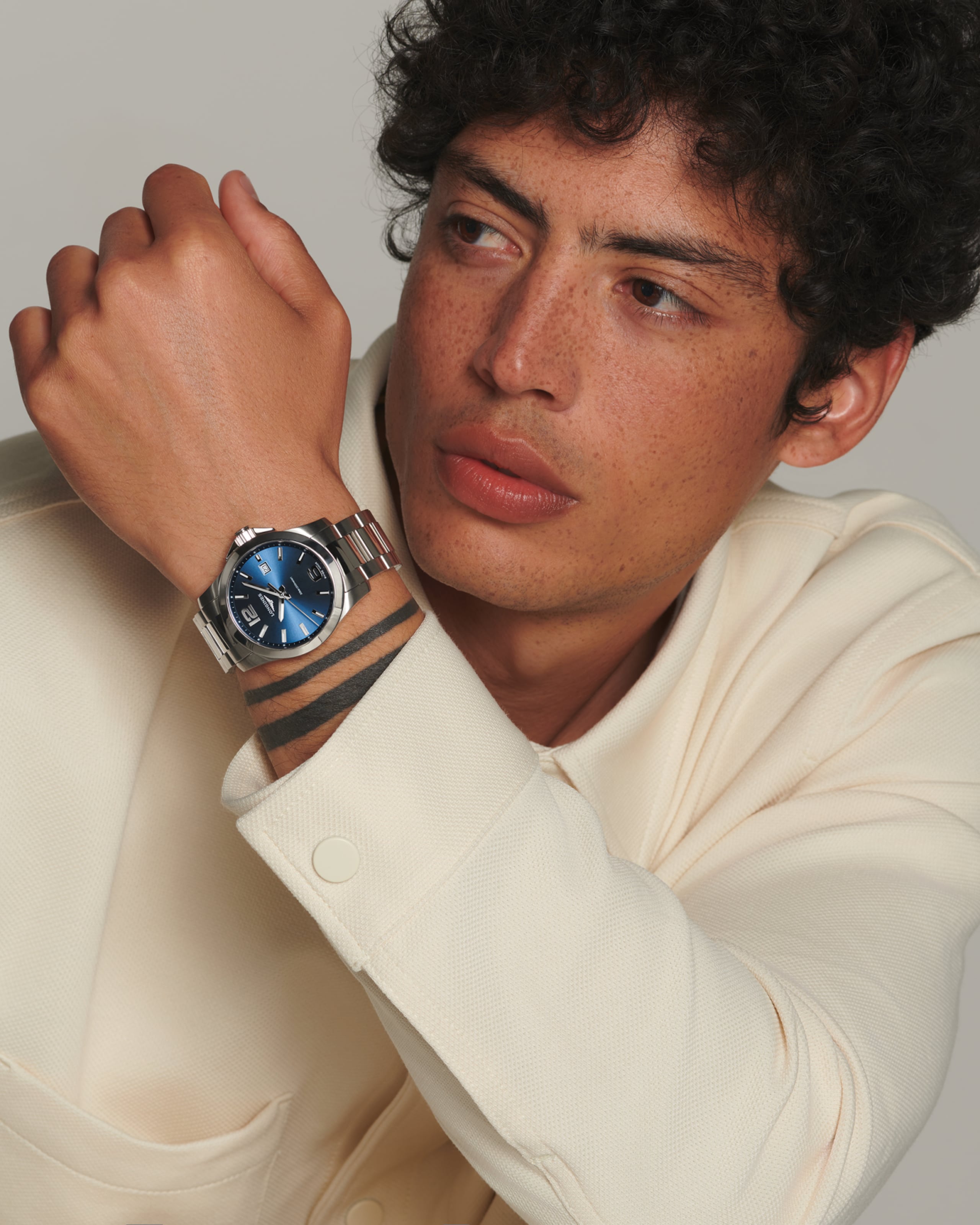 Longines CONQUEST Кварц Нержавеющая сталь Watch - L3.759.4.96.6
