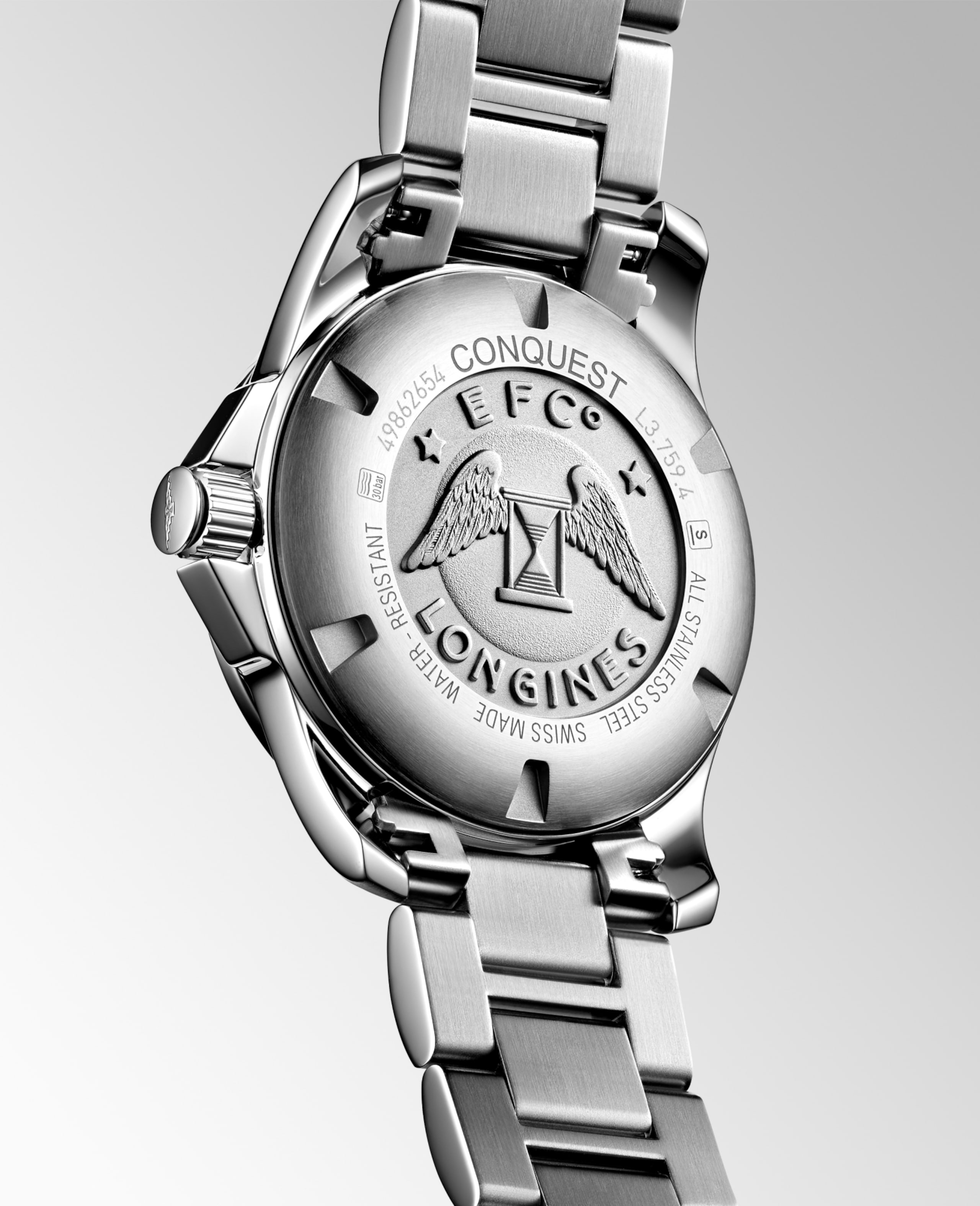 Longines CONQUEST Кварц Нержавеющая сталь Watch - L3.759.4.96.6