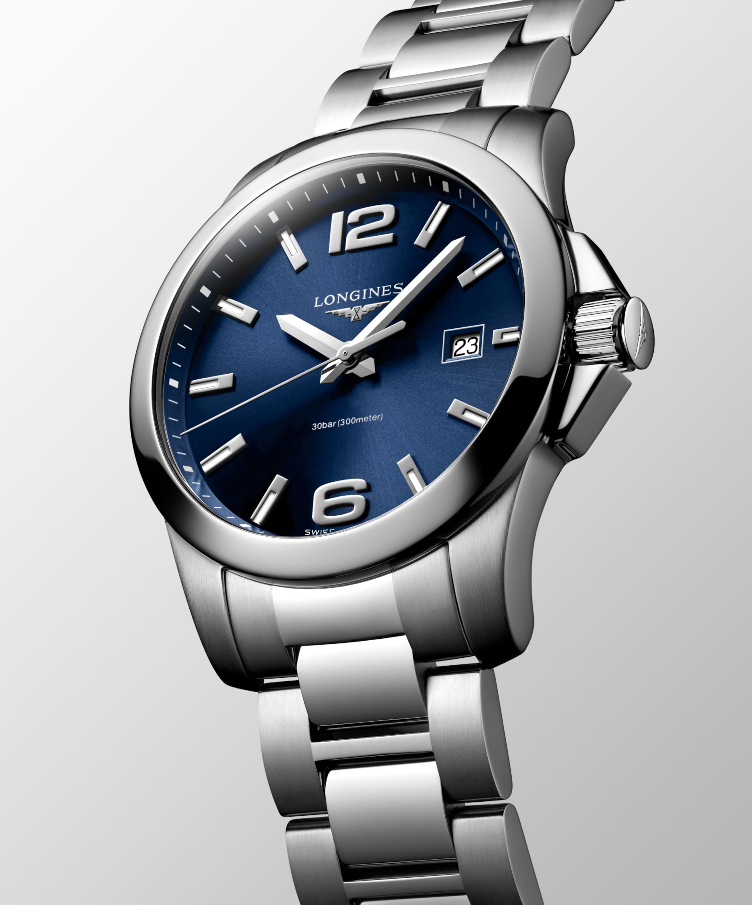 Longines CONQUEST Кварц Нержавеющая сталь Watch - L3.759.4.96.6