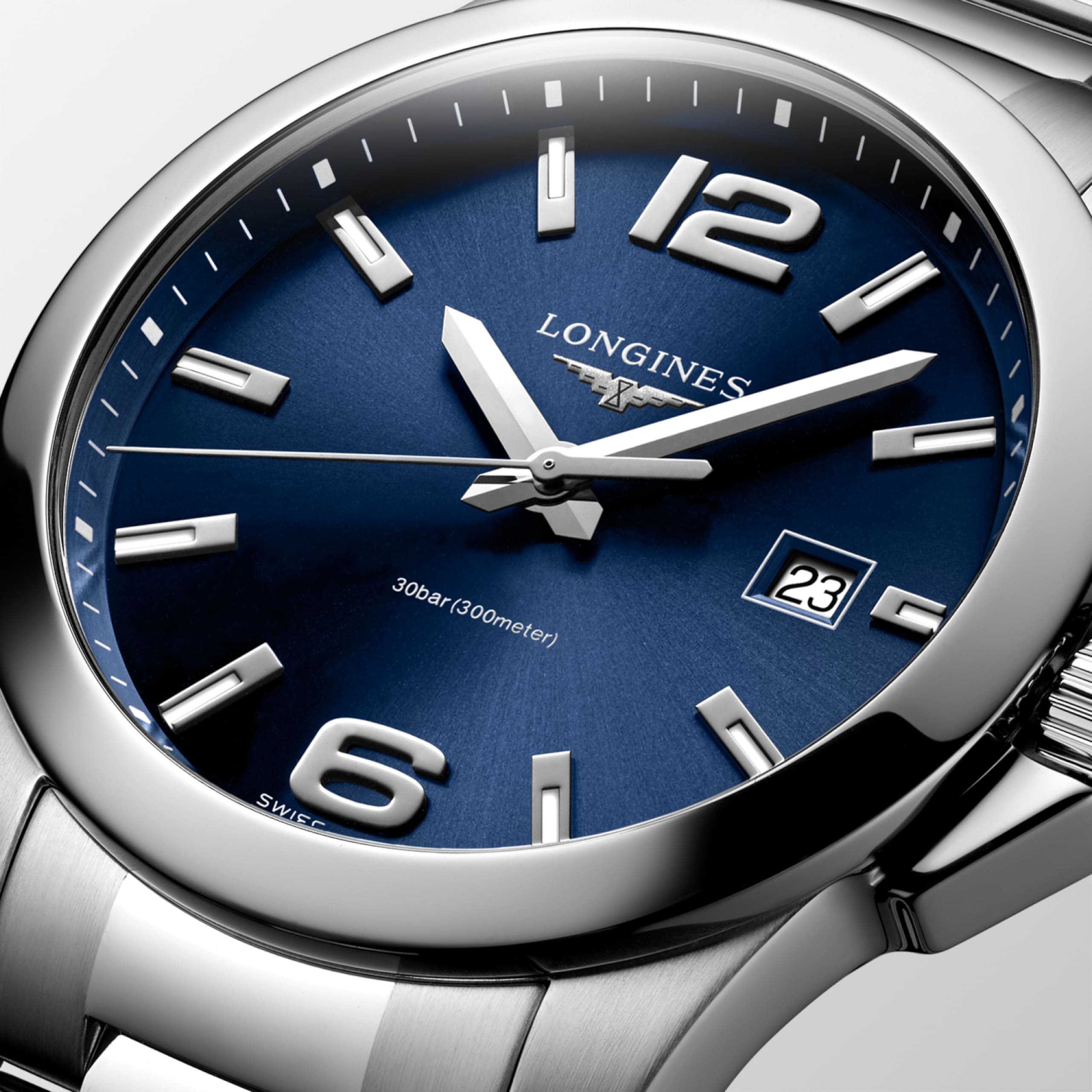 Longines CONQUEST Кварц Нержавеющая сталь Watch - L3.759.4.96.6