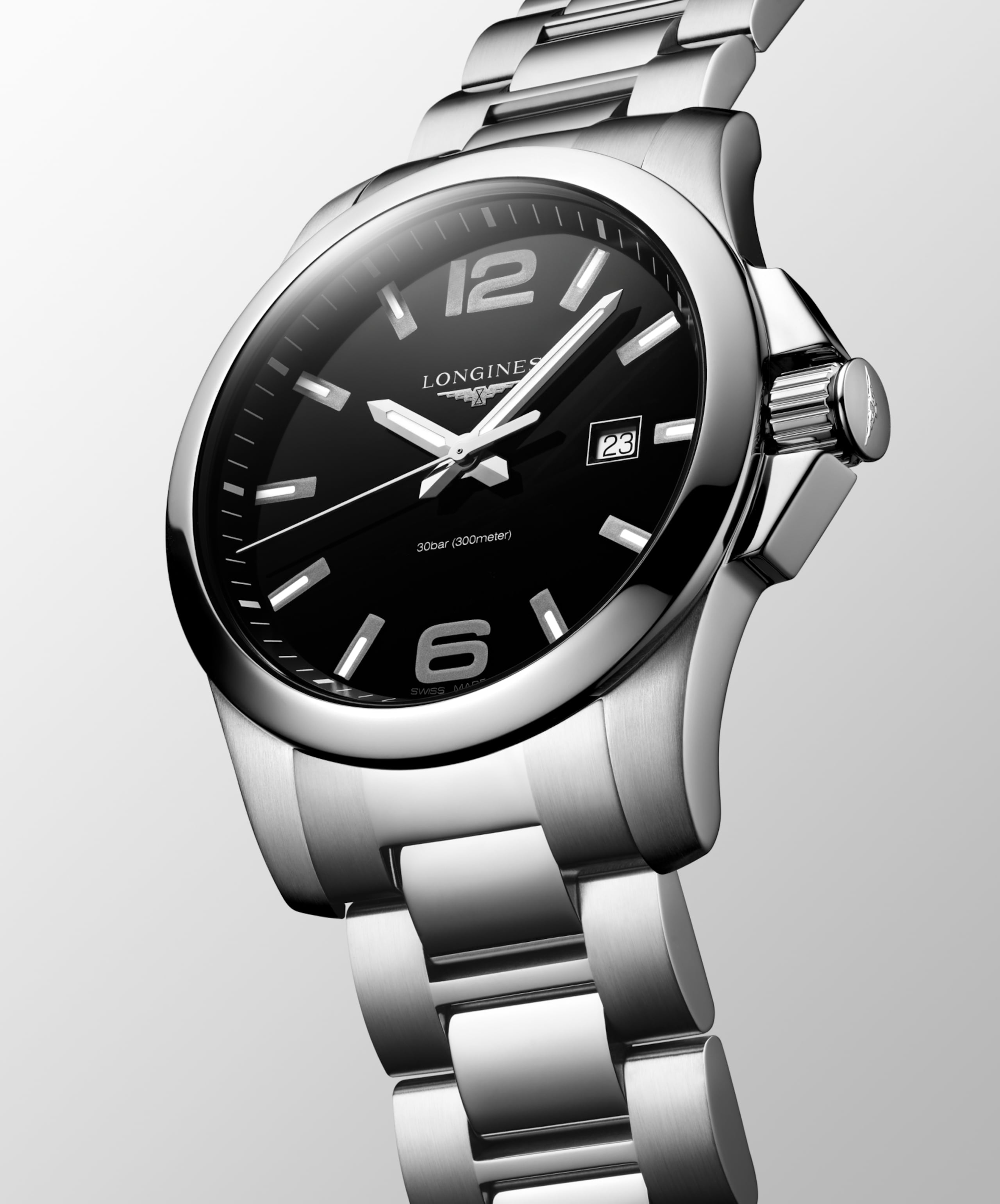 Longines CONQUEST quartz stainless steel Watch - L3.760.4.56.6