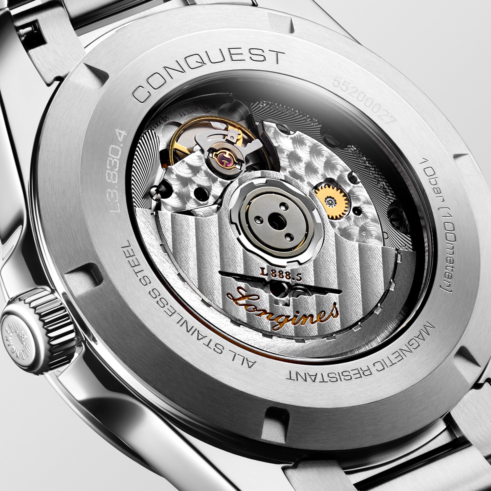 CONQUEST Automatic, Stainless Steel, Sunray Black Dial