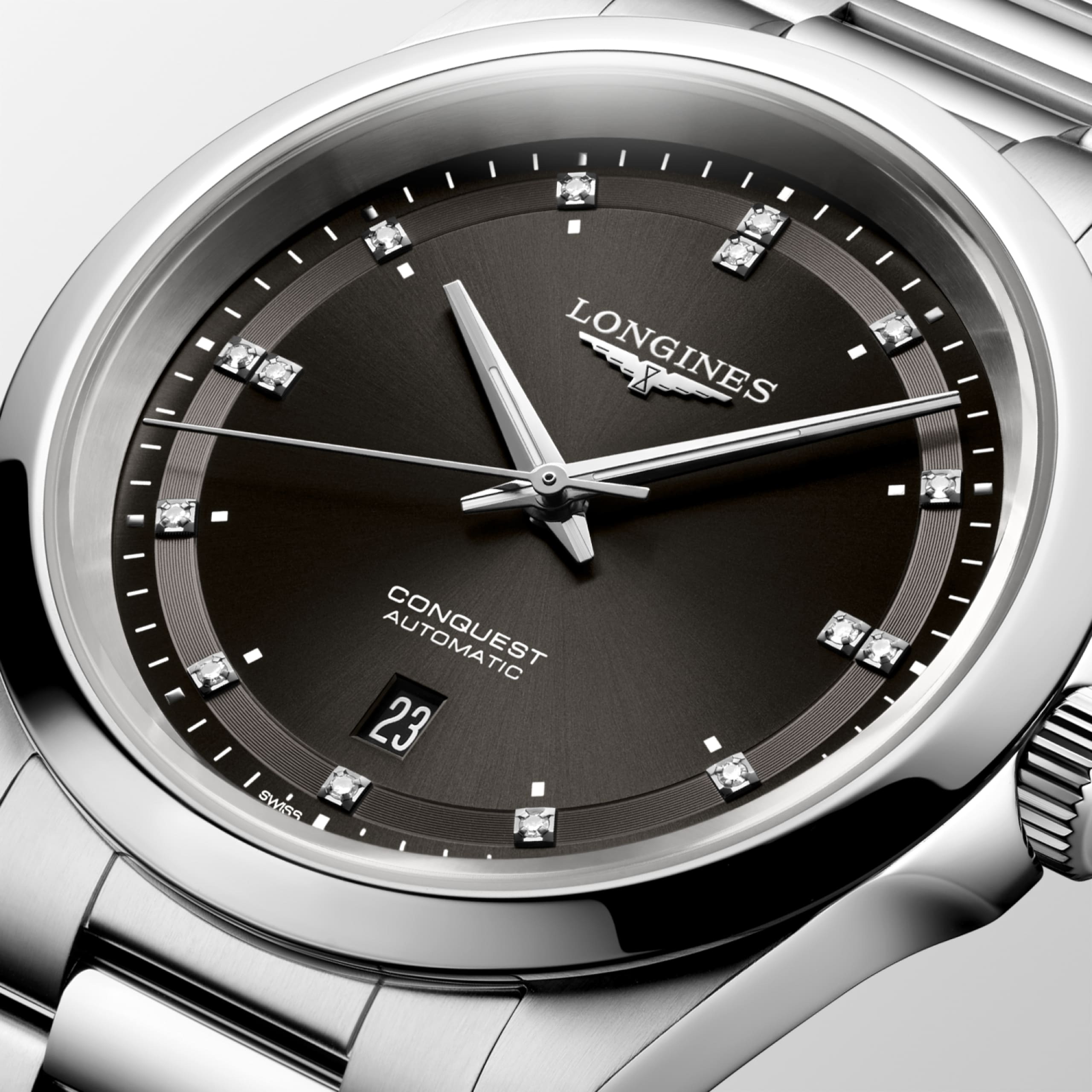 Longines CONQUEST automaat roestvrij staal Watch - L3.830.4.57.6