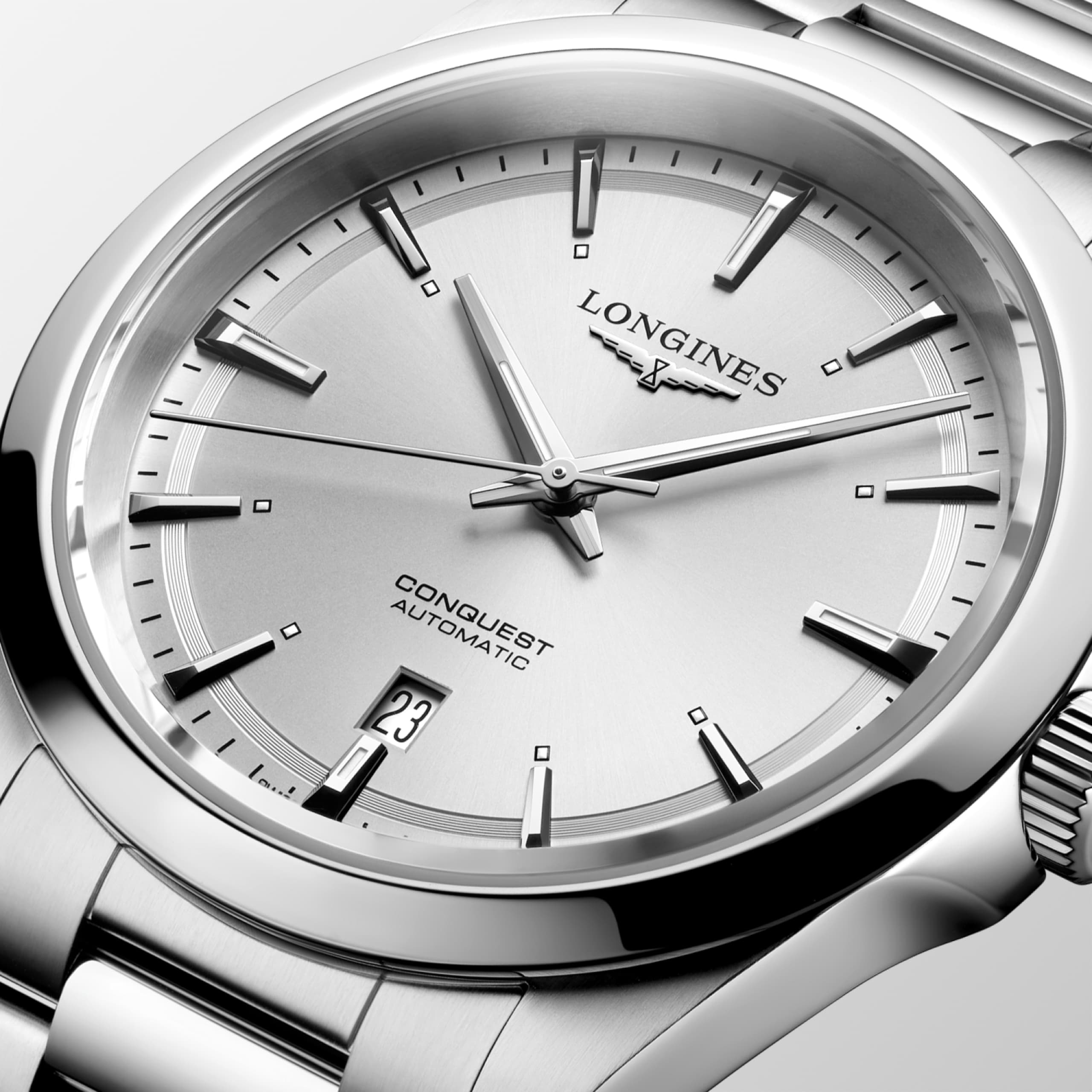 Longines CONQUEST automatic stainless steel Watch - L3.830.4.72.6