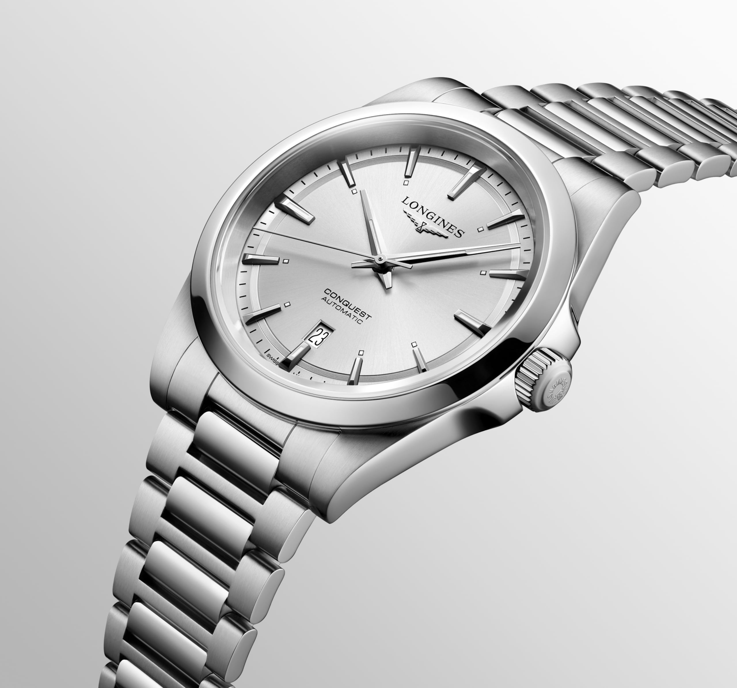 Longines CONQUEST automatic stainless steel Watch - L3.830.4.72.6