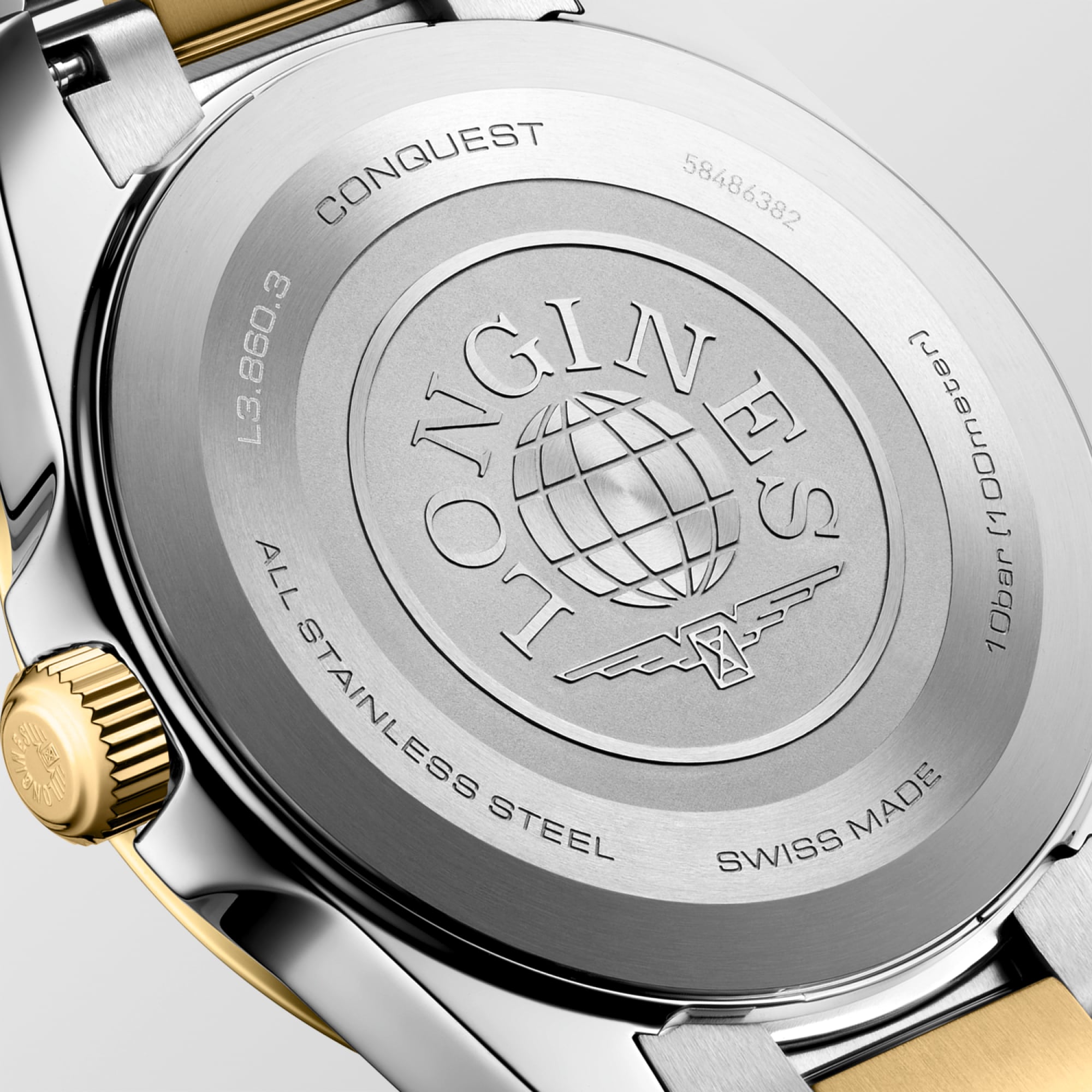 コンクエスト | Ø 41.00 mm, ブラック サンドブラスト仕上げ | L3