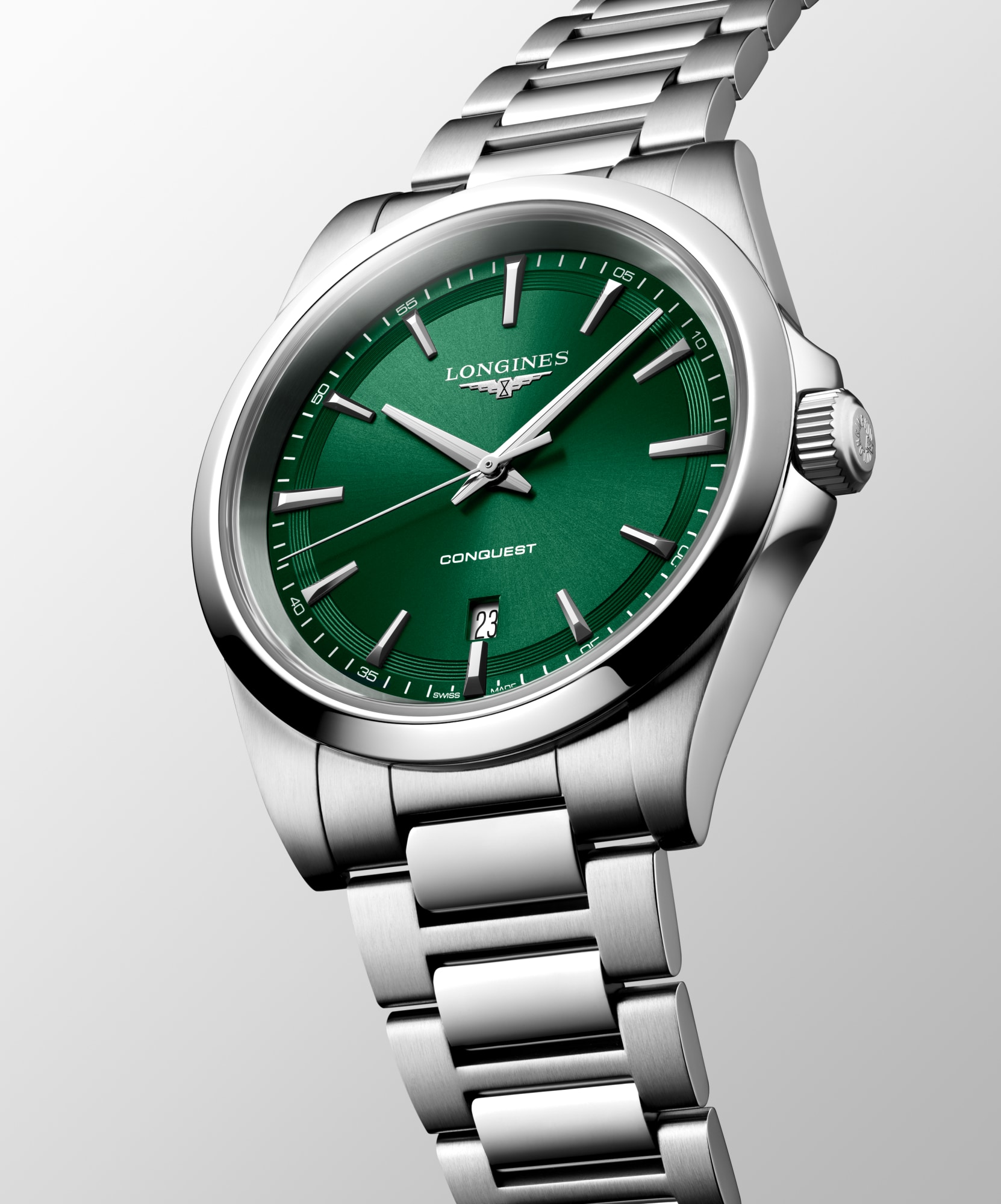 CONQUEST | Ø 41.00 mm, Sunray Green | L3.860.4.09.6 | LONGINES US