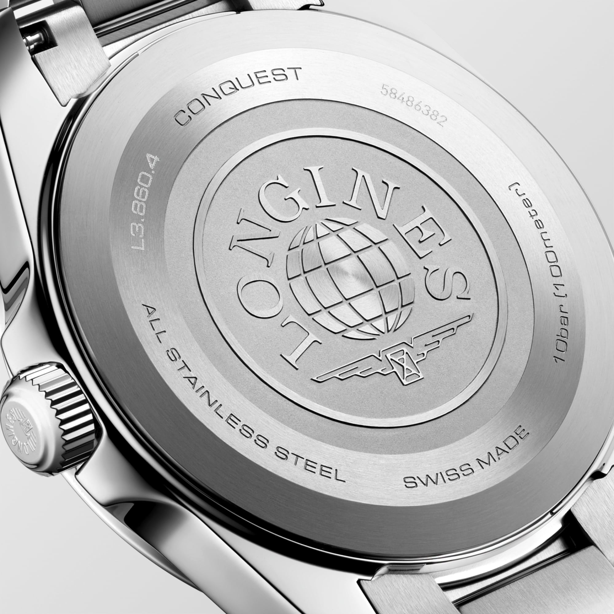 CONQUEST | Ø 41.00 mm, White Sandblasted | L3.860.4.12.6 | LONGINES US