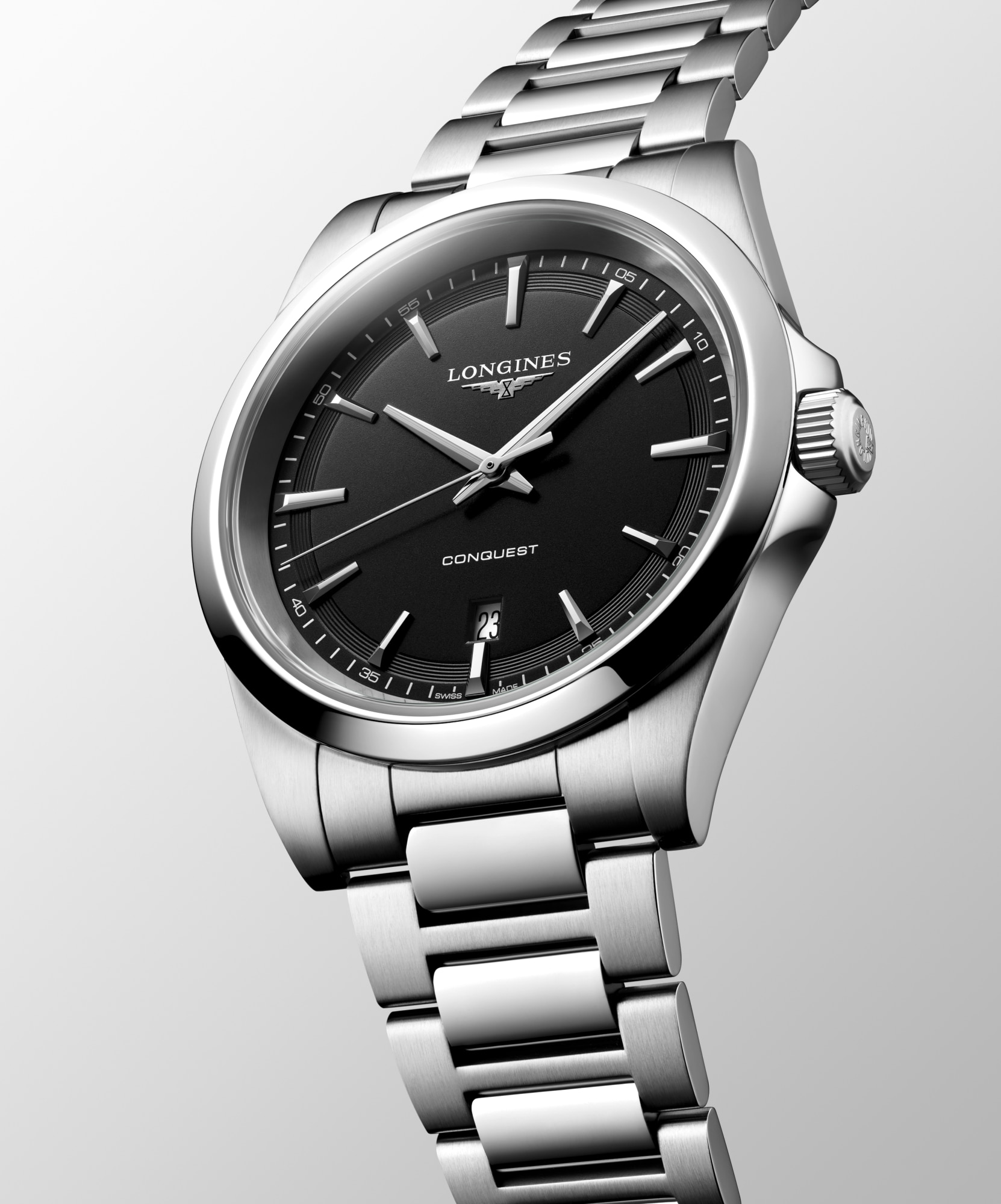 コンクエスト | Ø 41.00 mm, ブラック サンドブラスト仕上げ | L3