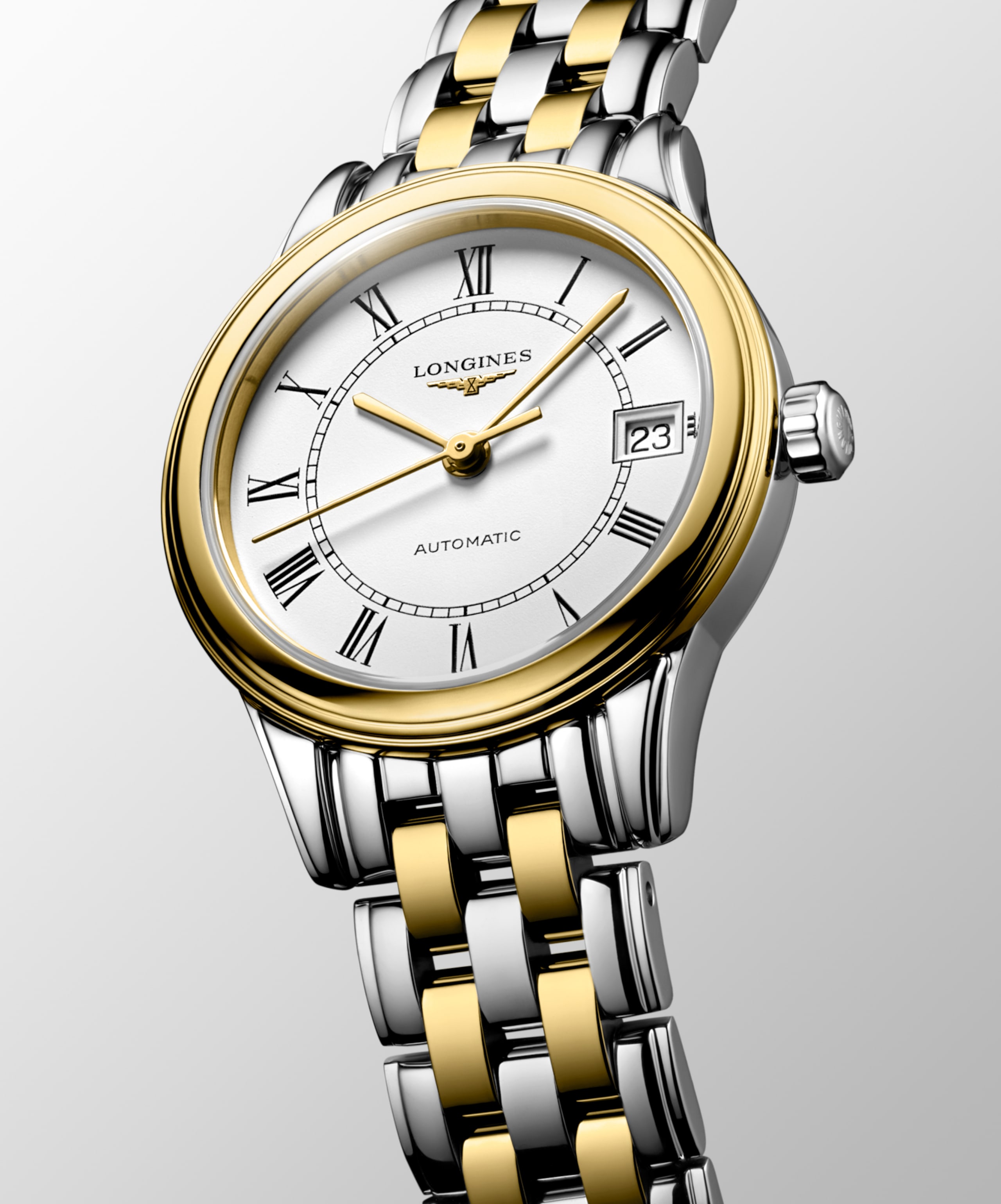 Longines FLAGSHIP CLASSIC automatic stainless steel and yellow pvd coating Watch - L4.274.3.21.7