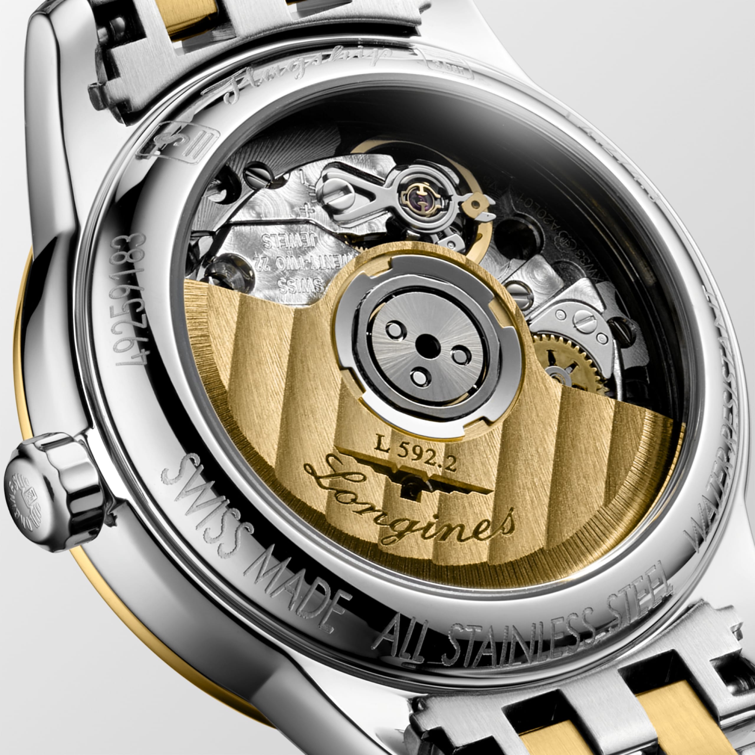 Longines FLAGSHIP CLASSIC automatic stainless steel and yellow pvd coating Watch - L4.274.3.21.7