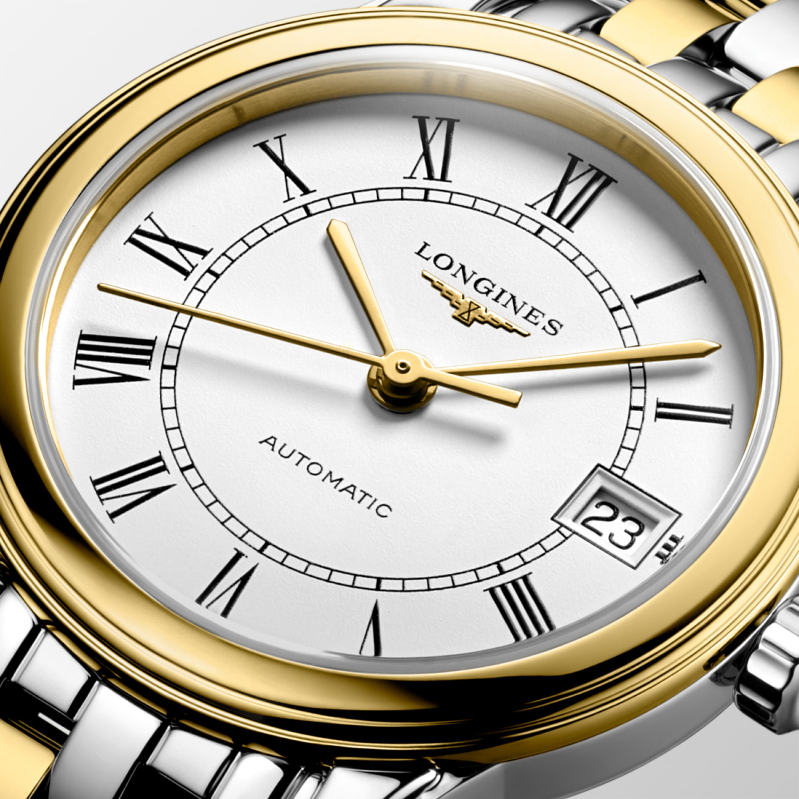Longines FLAGSHIP CLASSIC automatic stainless steel and yellow pvd coating Watch - L4.274.3.21.7
