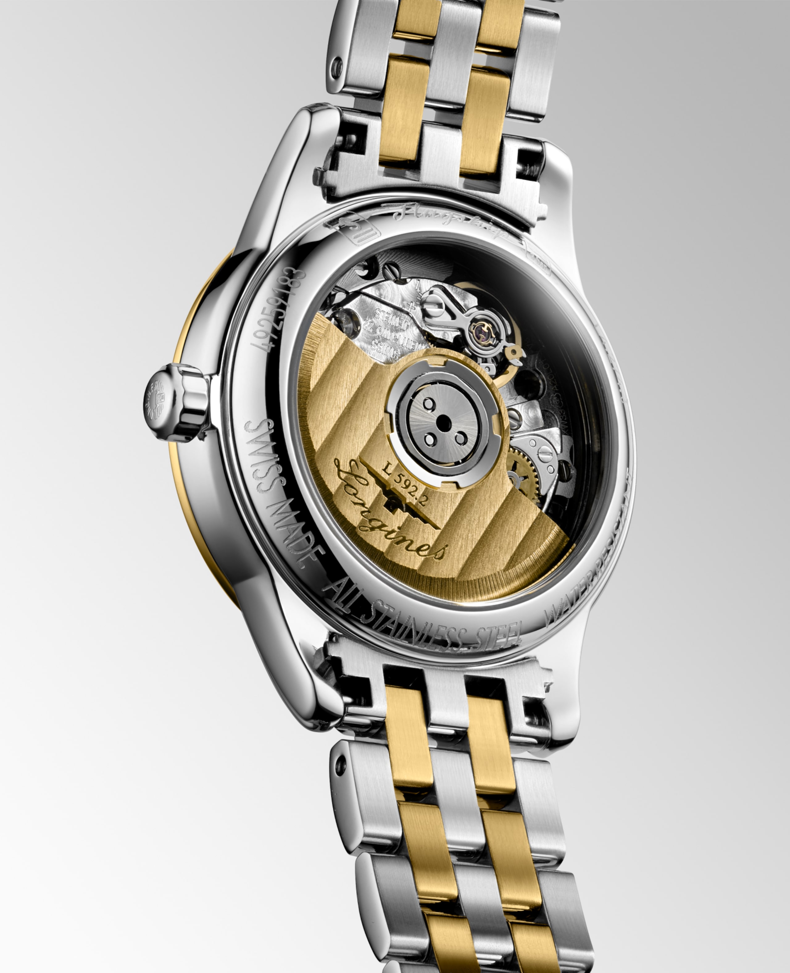 Longines FLAGSHIP CLASSIC automatico acciaio inossidabile e rivestimento pvd giallo Watch - L4.274.3.37.7