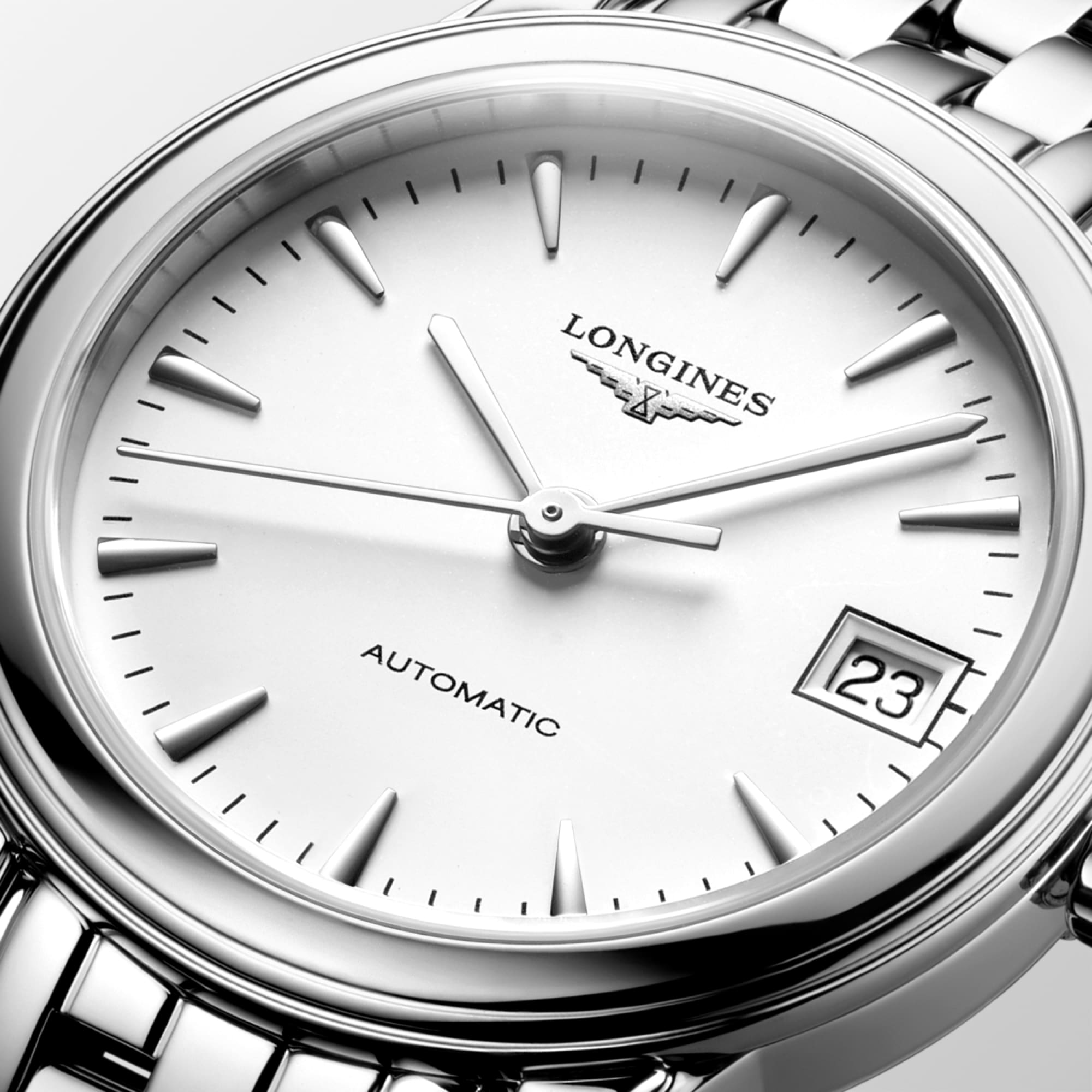 FLAGSHIP CLASSIC Automatic, Stainless Steel, White Matt Dial