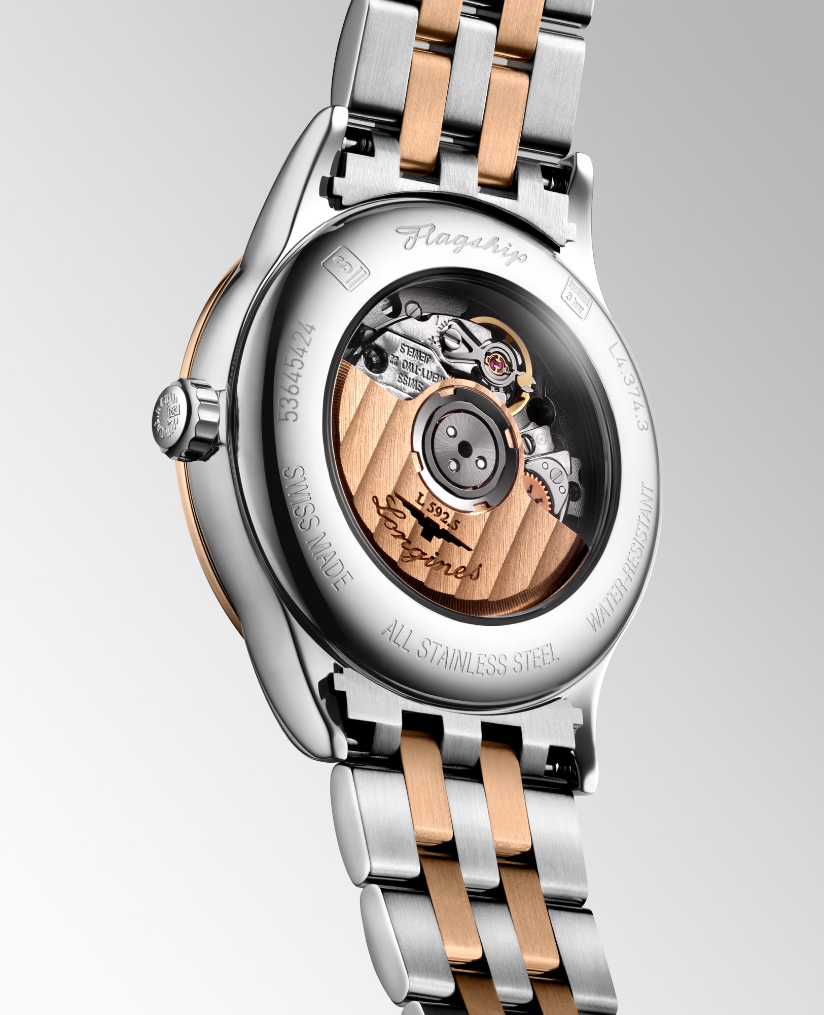 LONGINES 腕時計　４点まとめ フラッグシップ クラシック 自動巻、ステンレススティール＆レッド Pvd