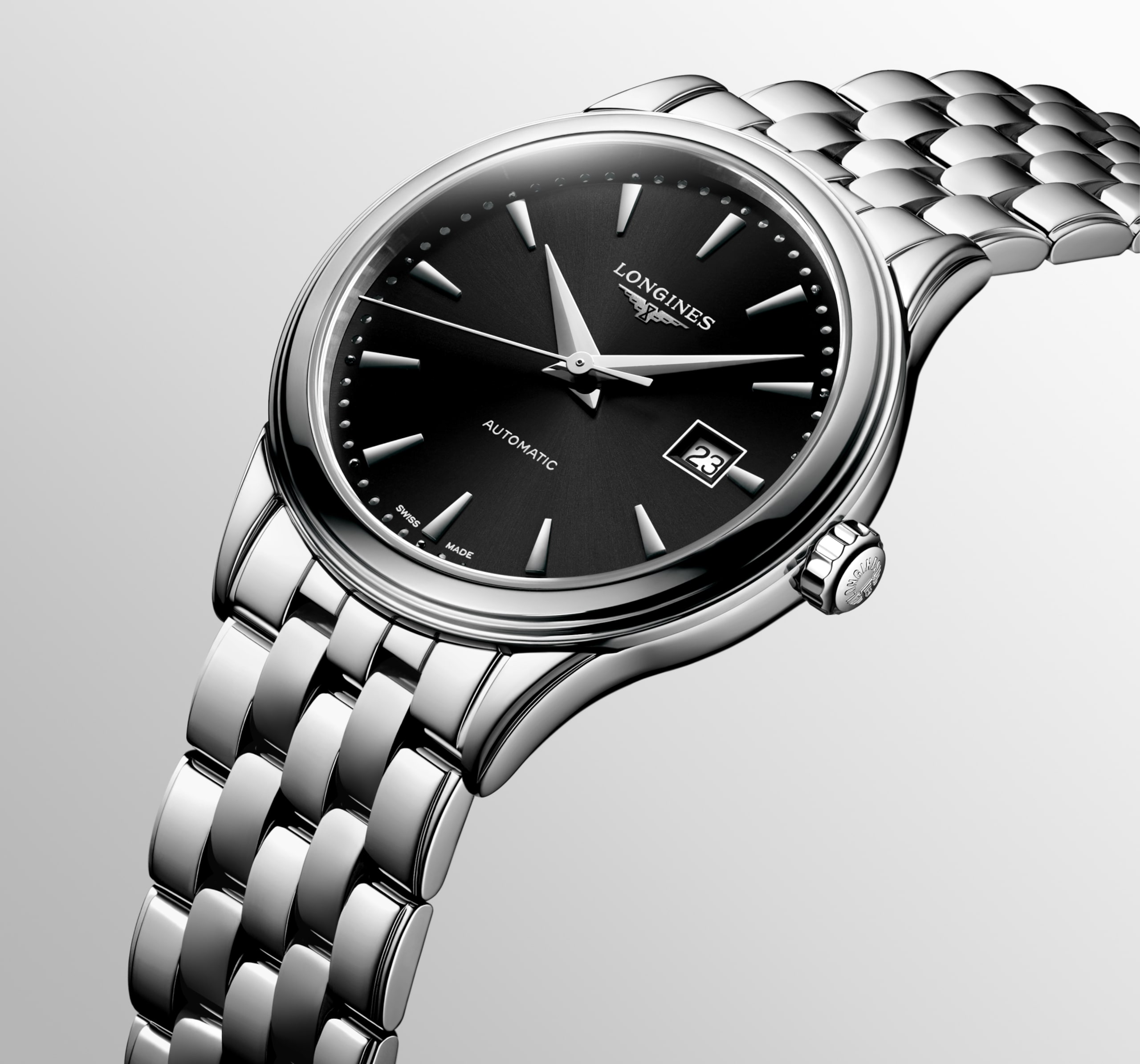 Longines FLAGSHIP CLASSIC automático acero inoxidable Watch - L4.374.4.59.6