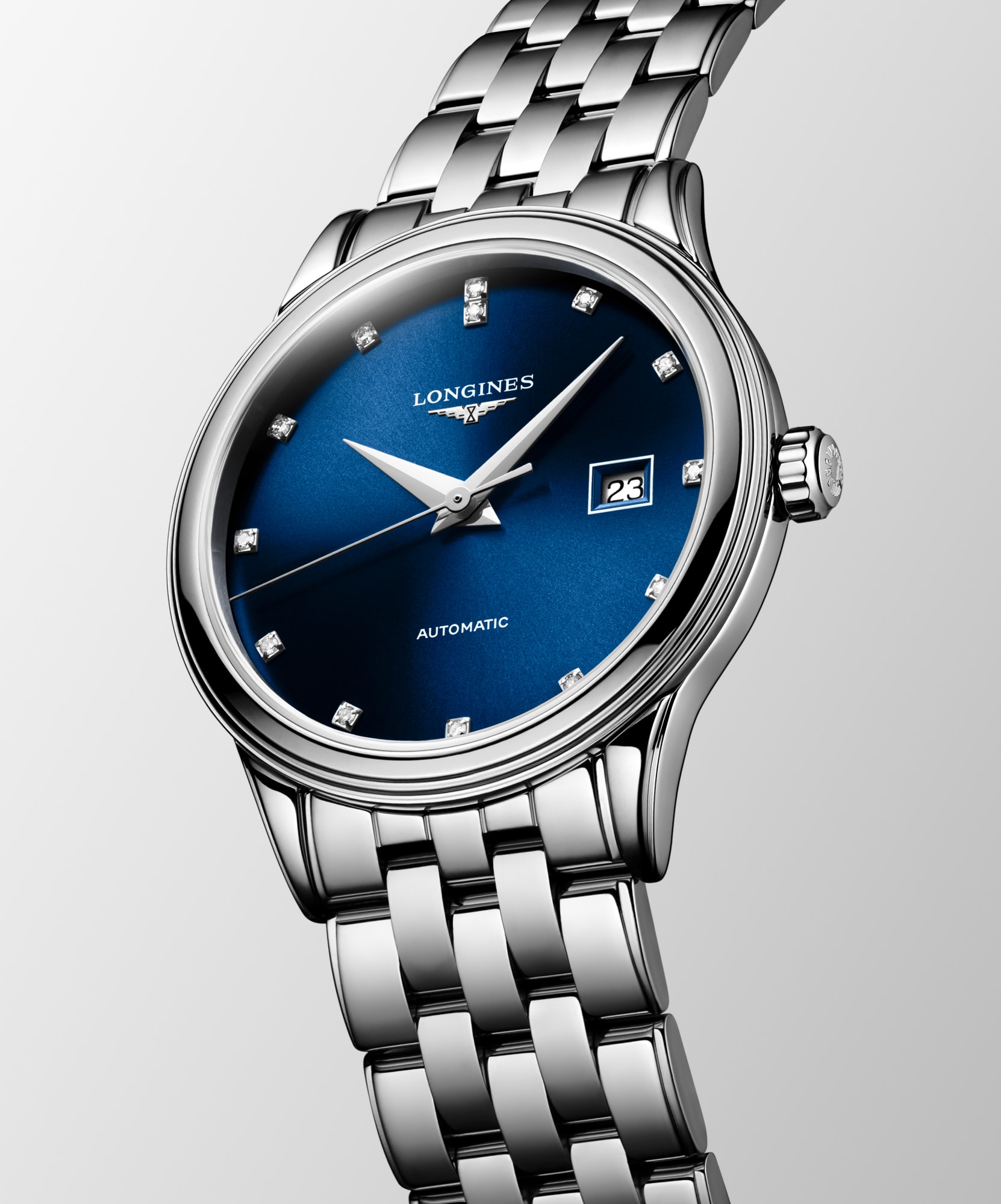 FLAGSHIP CLASSIC Automatic, Stainless Steel, Sunray Blue Dial