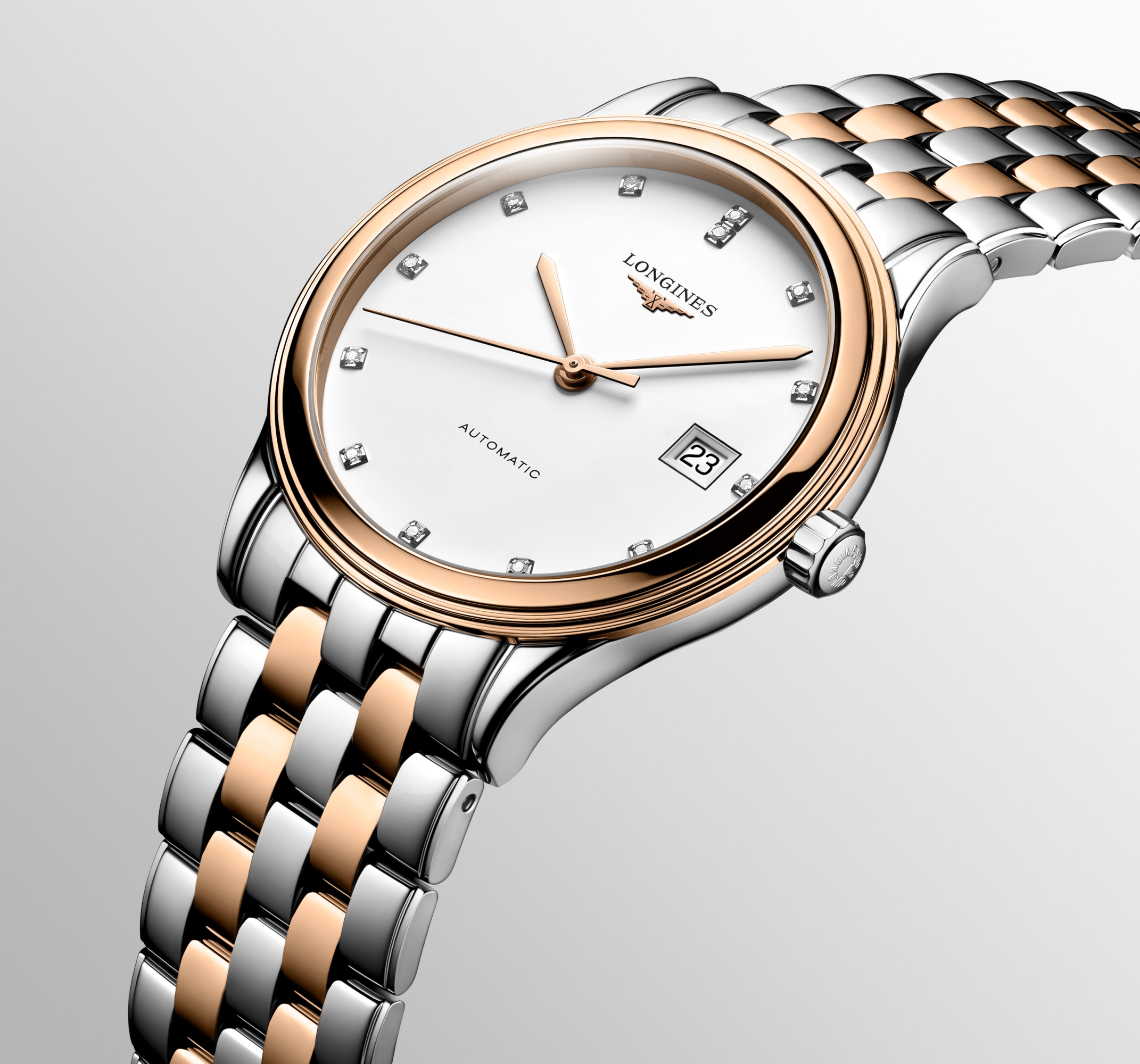 フラッグシップ クラシック 自動巻、ステンレススティール＆レッド Pvd