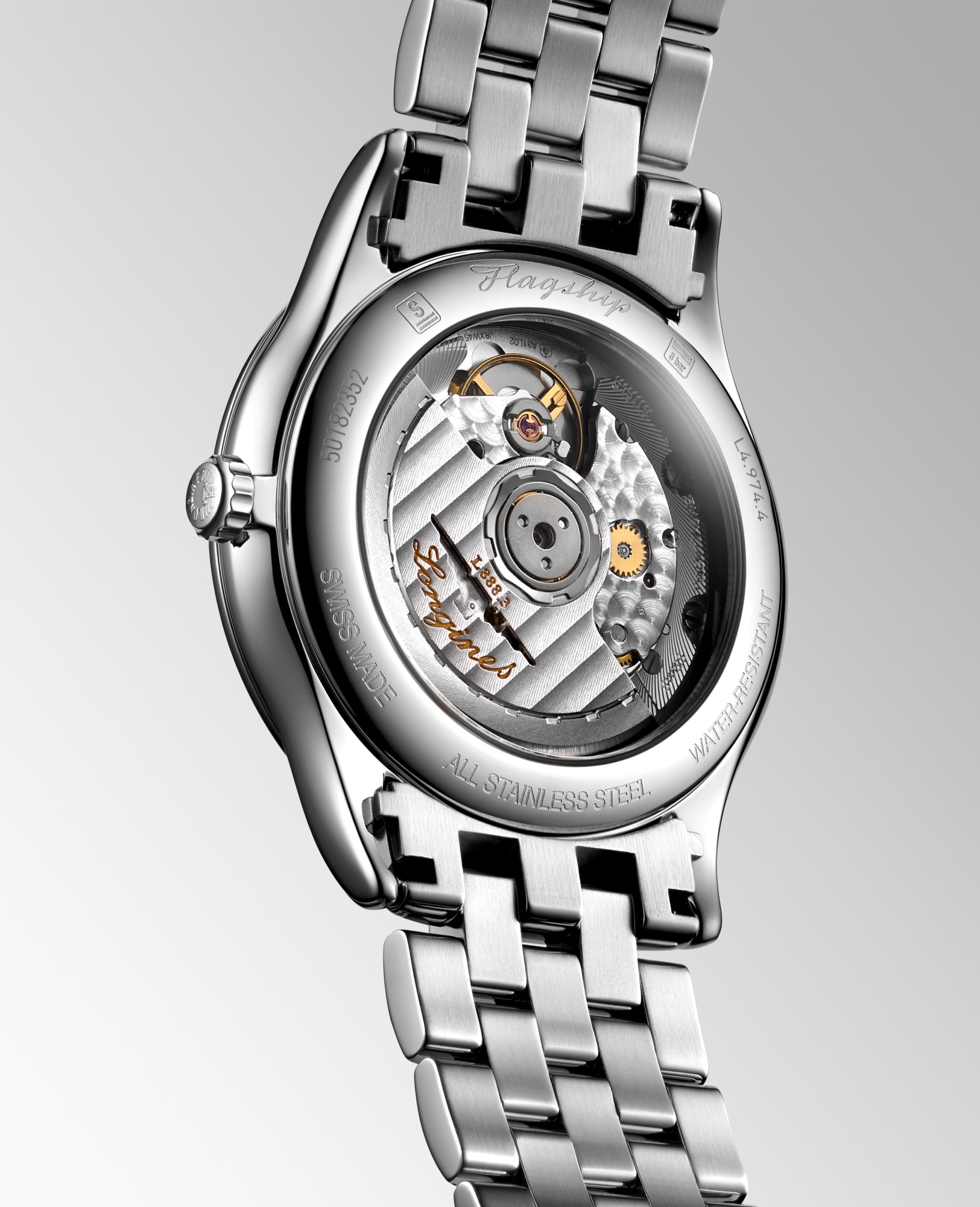 フラッグシップ クラシック 自動巻、ステンレススティール、ブラック