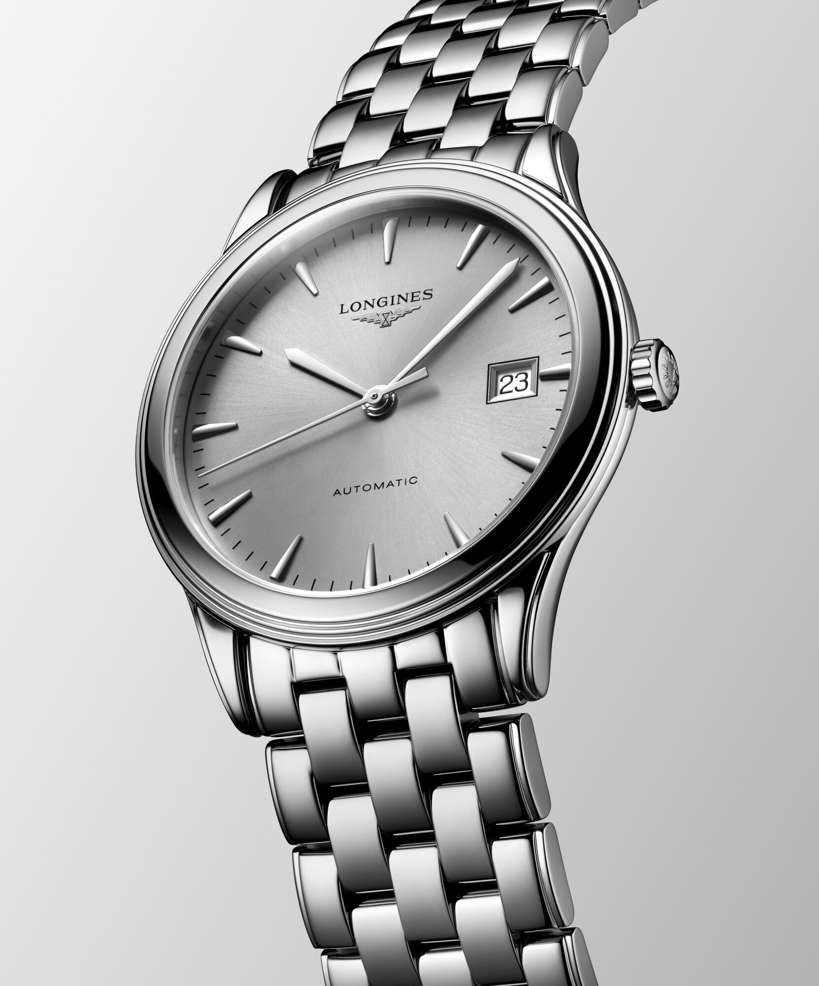 FLAGSHIP CLASSIC Automatic, Stainless Steel, Sunray Silver Dial