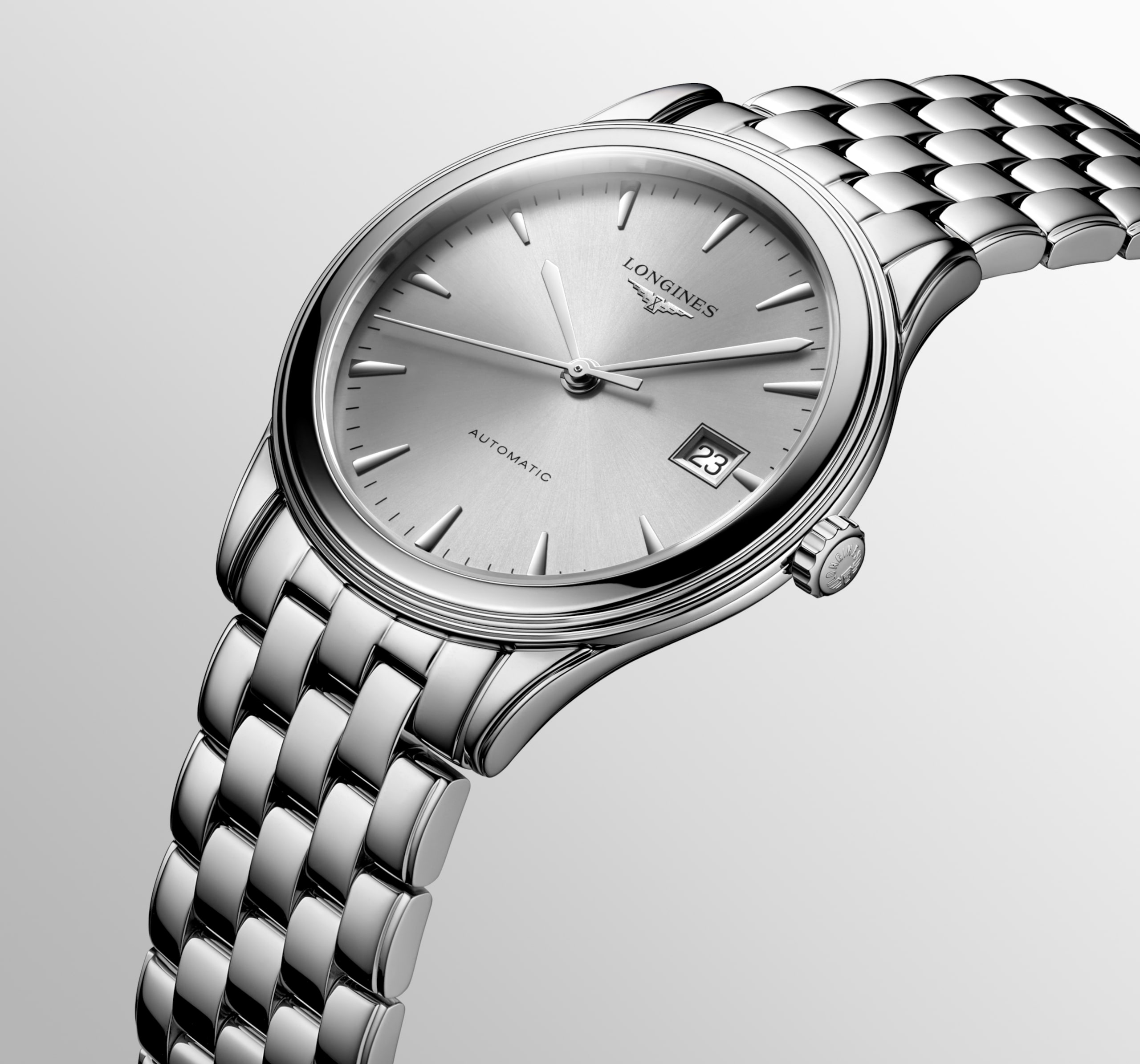Longines FLAGSHIP CLASSIC automatic stainless steel Watch - L4.974.4.72.6