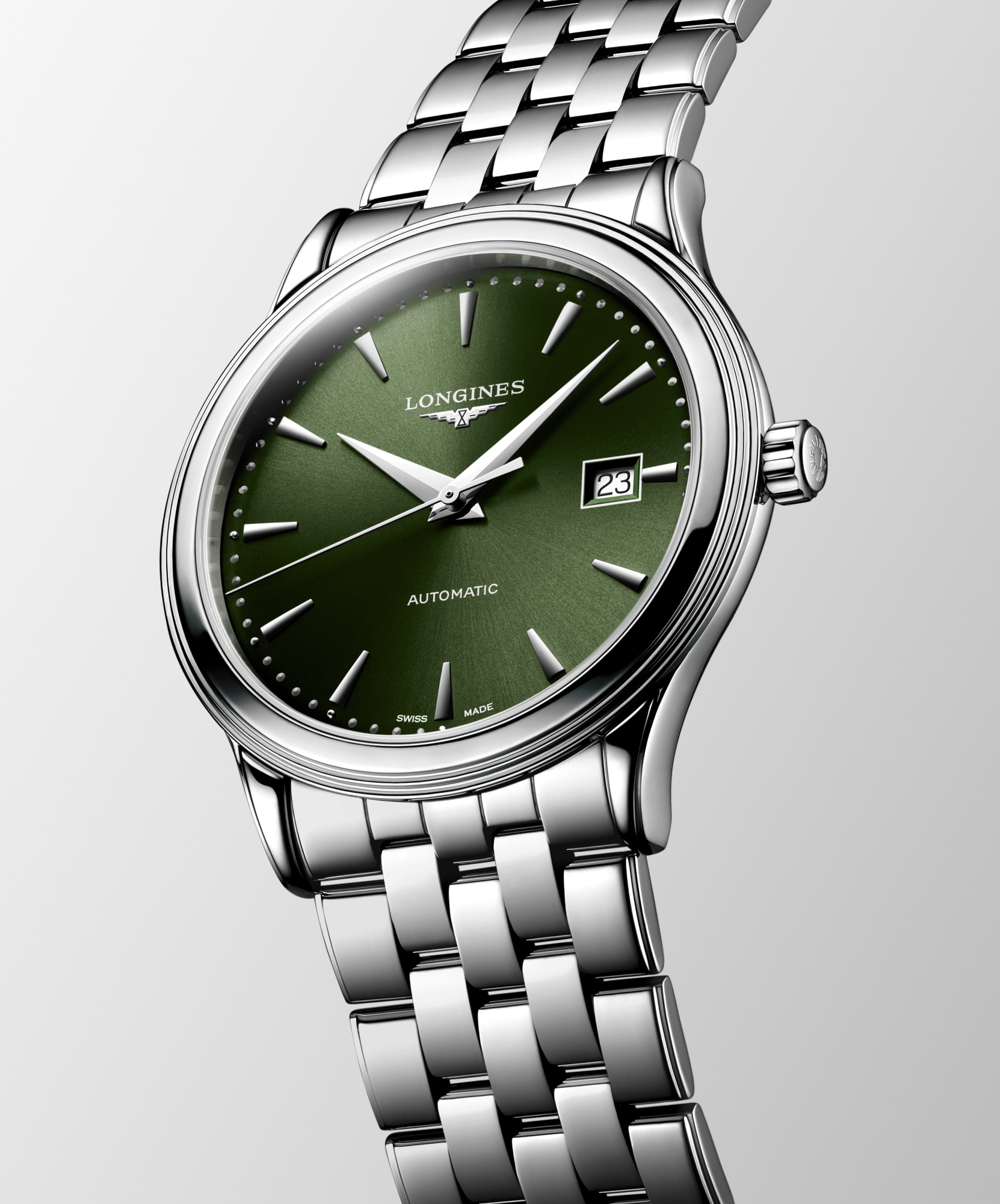 FLAGSHIP CLASSIC Automatic, Stainless Steel, Sunray Green Dial