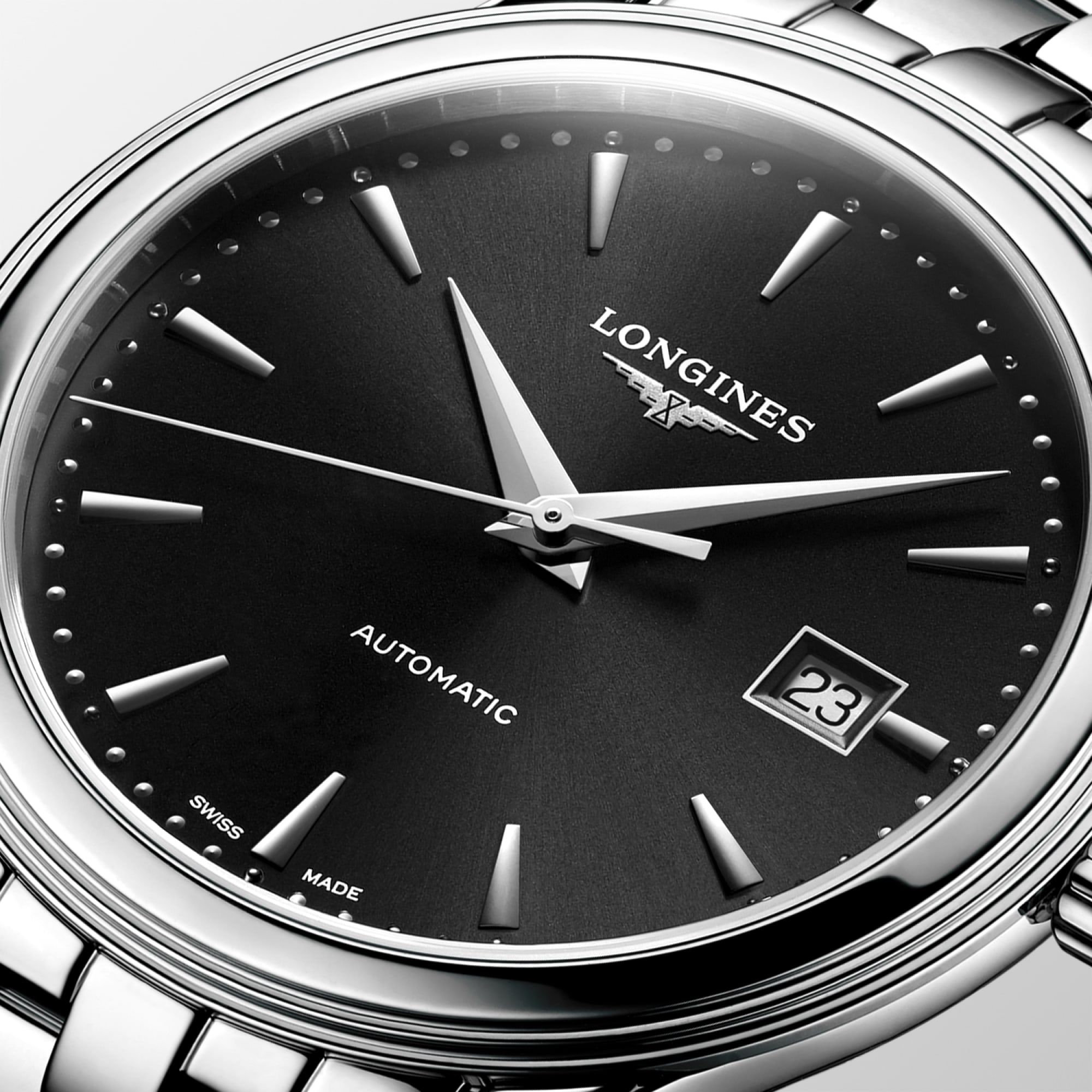 FLAGSHIP CLASSIC Automatic, Stainless Steel, Sunray Black Dial
