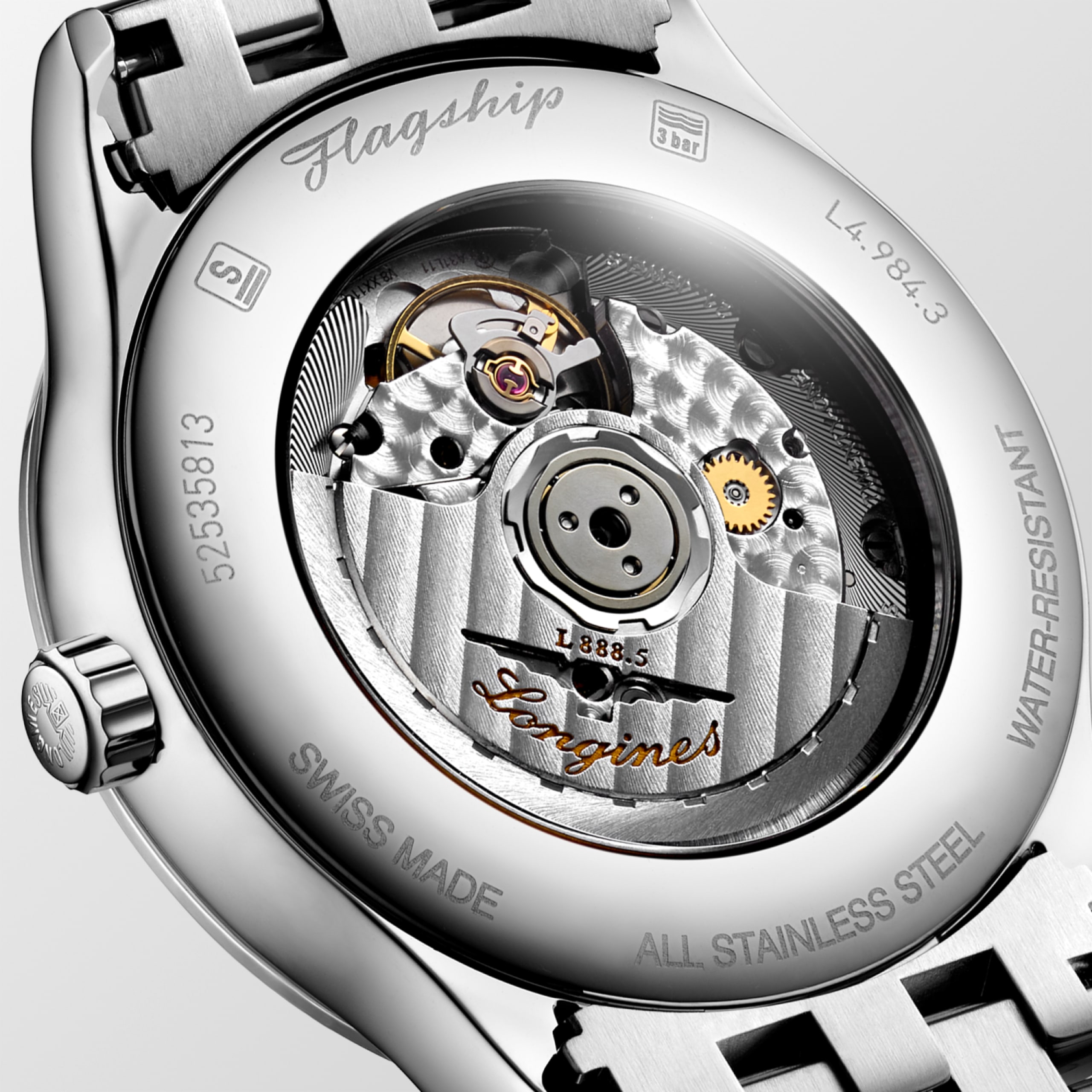 Longines FLAGSHIP CLASSIC automatico acciaio inossidabile Watch - L4.984.4.59.6