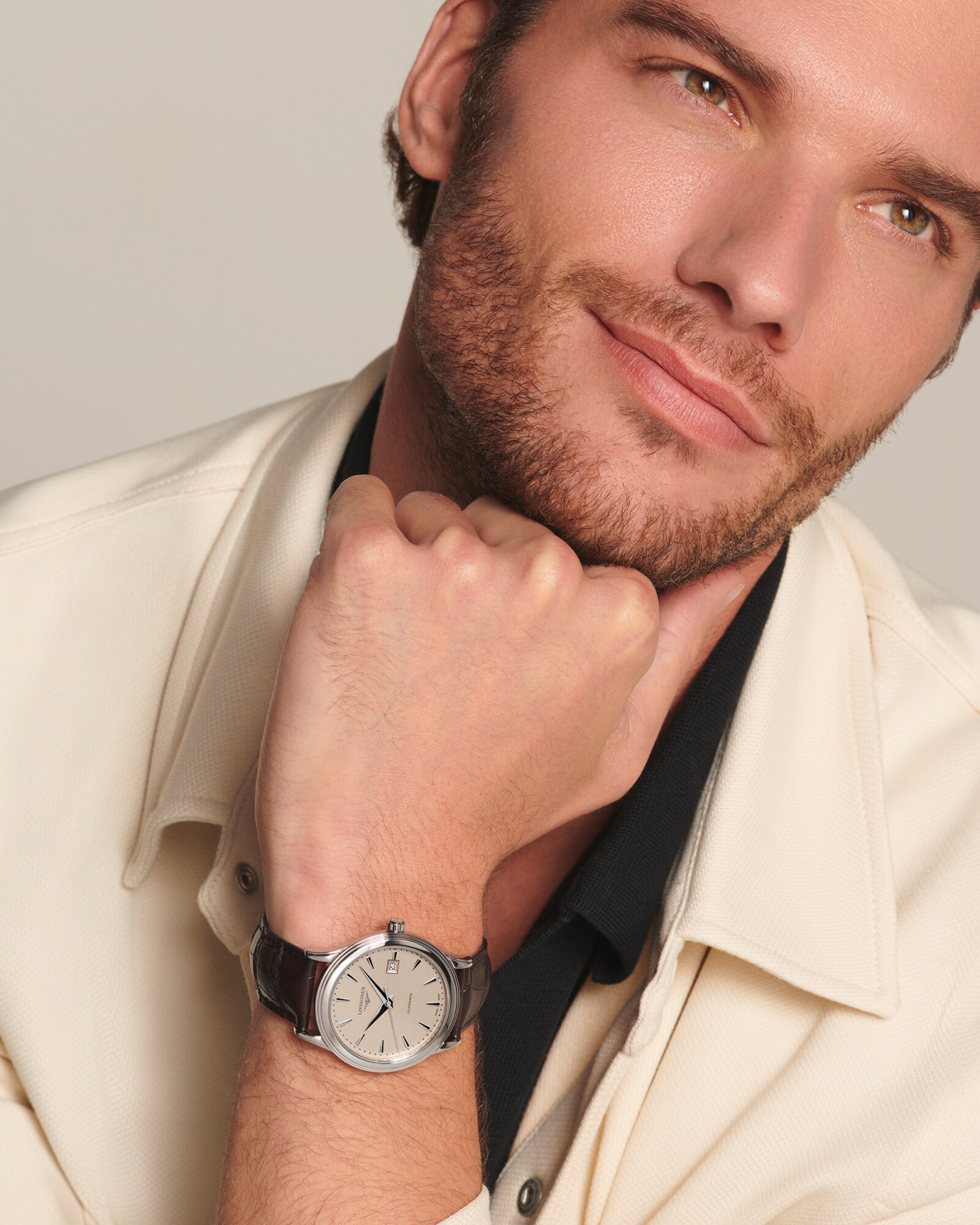 FLAGSHIP CLASSIC | Ø 40.00 mm, Beige | L4.984.4.79.2 | LONGINES US