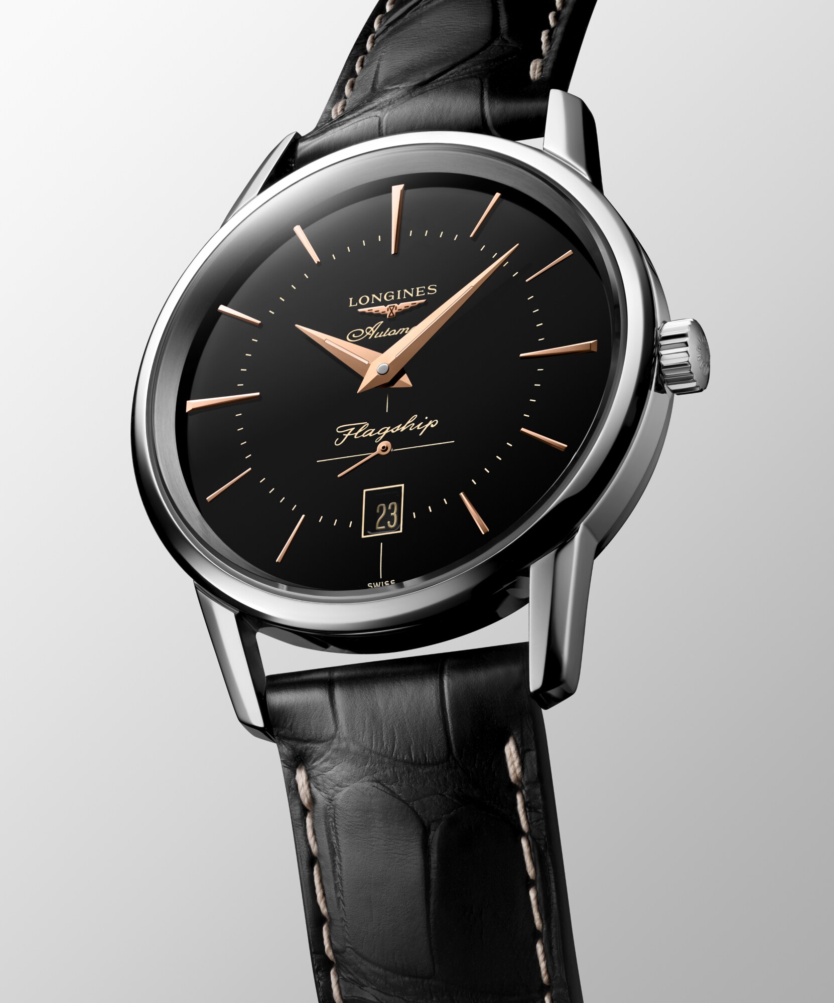 LONGINES フラッグシップ スクエアAT ブルービンテージオーバホール済み LONGINES フラッグシップ スクエアAT ブルービンテージオーバ