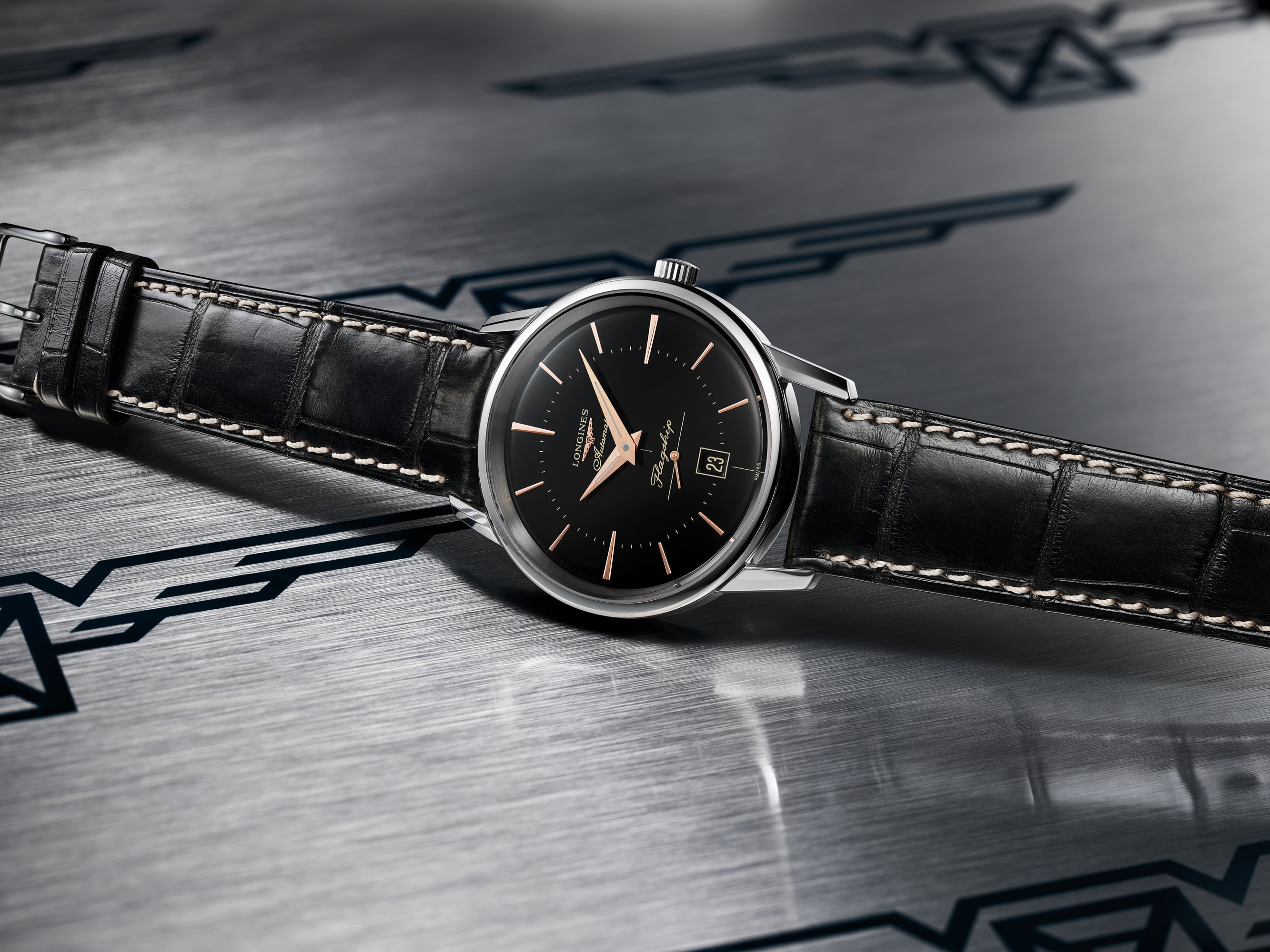 Longines heritage black online