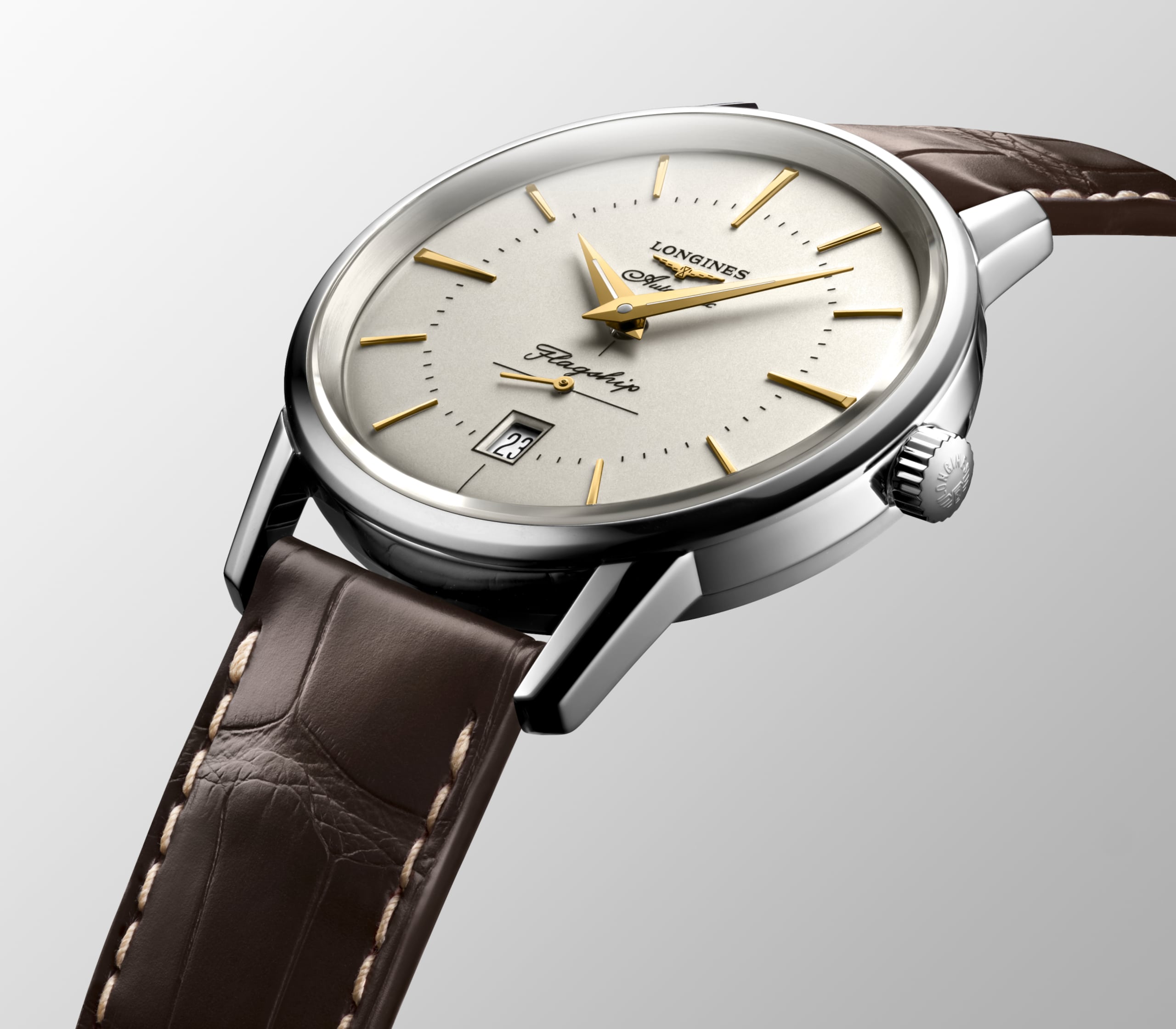 Longines FLAGSHIP HERITAGE automatic stainless steel Watch - L4.795.4.78.2
