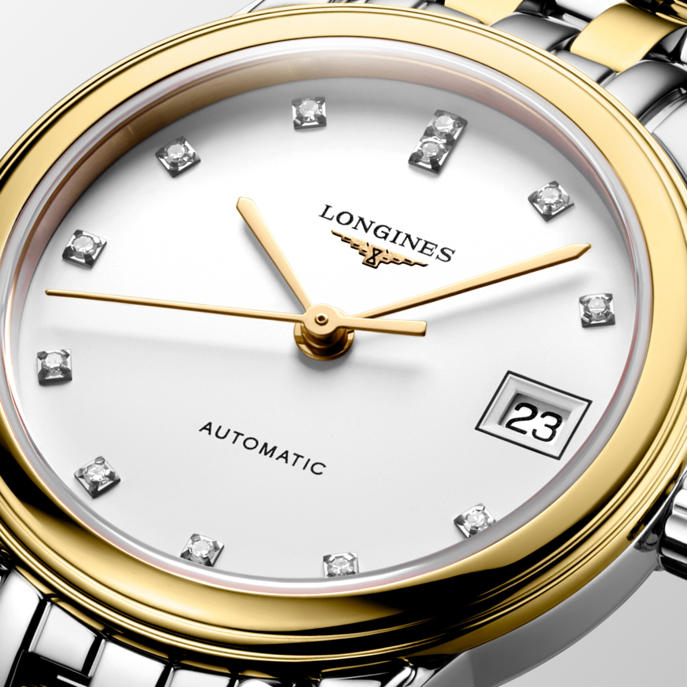 Longines FLAGSHIP Automatic Stainless steel and yellow PVD coating Watch - L4.274.3.27.7