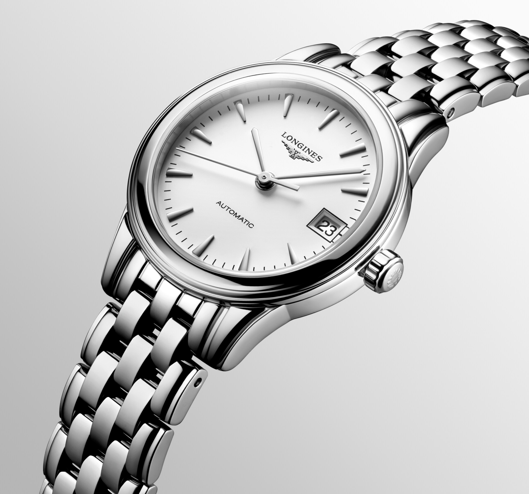 新品)LONGINES ロンジン フラッグシップ ホワイト L4.274.4.12.6