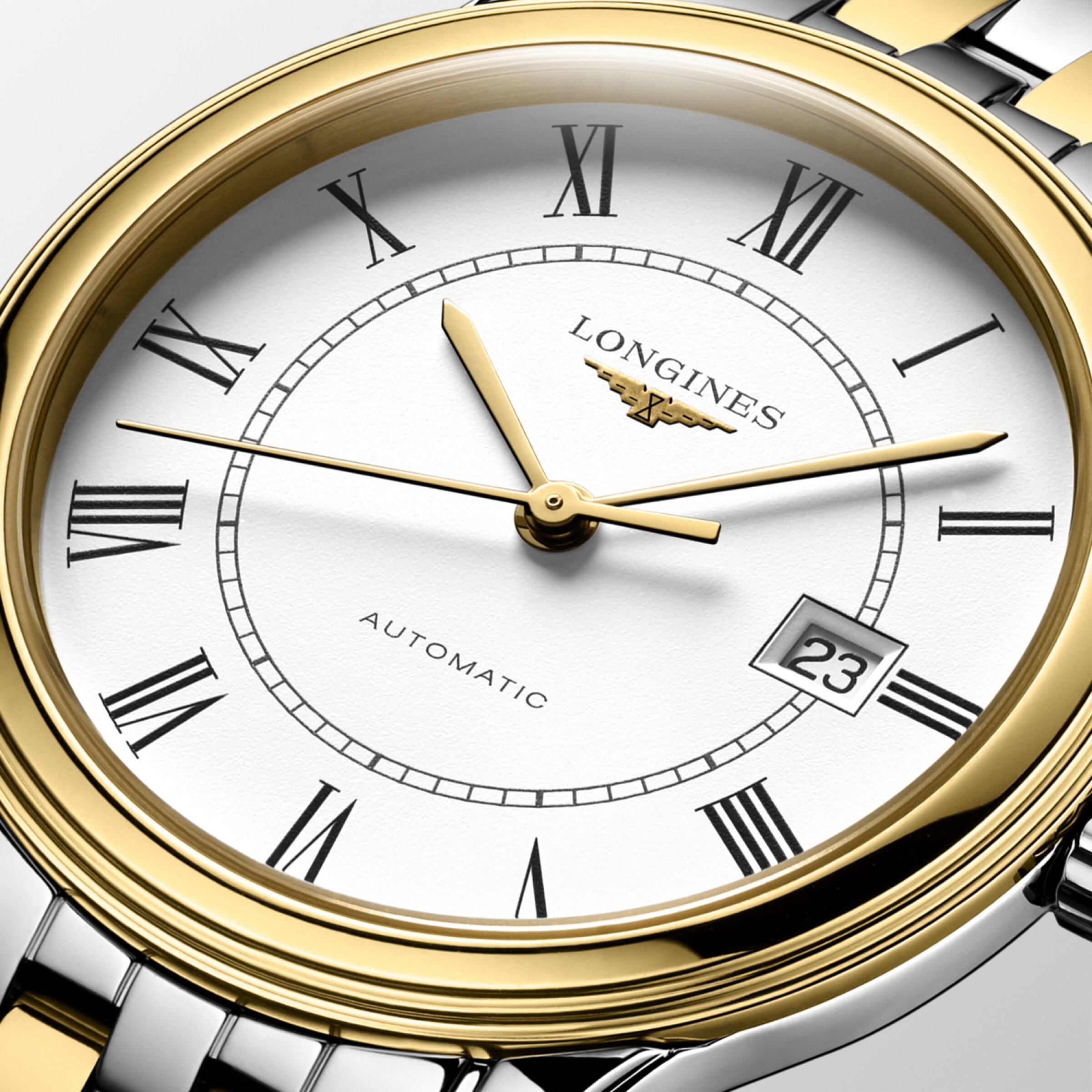 Longines FLAGSHIP Automatic Stainless steel and yellow PVD coating Watch - L4.374.3.21.7