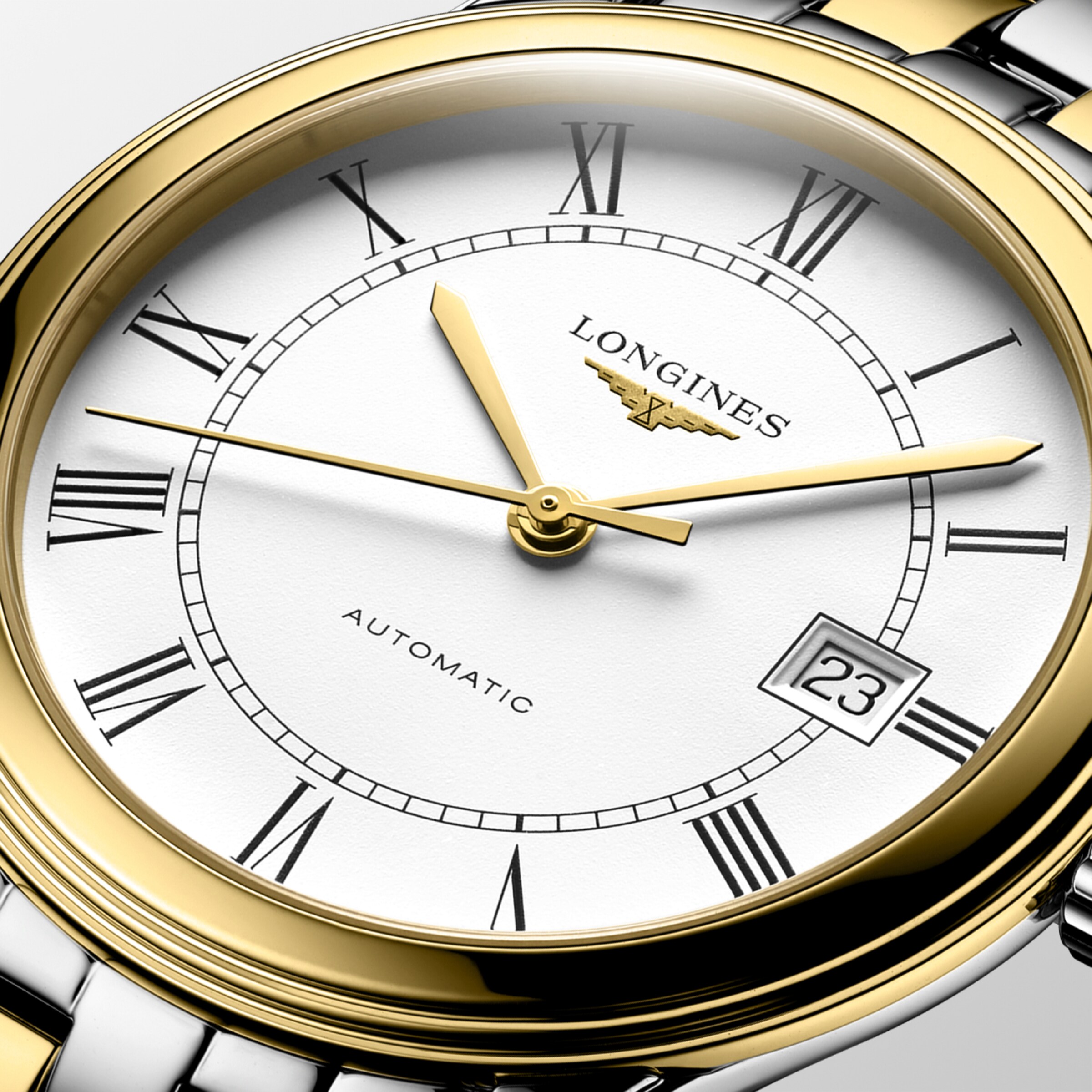 Longines FLAGSHIP Automatic Stainless steel and yellow PVD coating Watch - L4.974.3.21.7