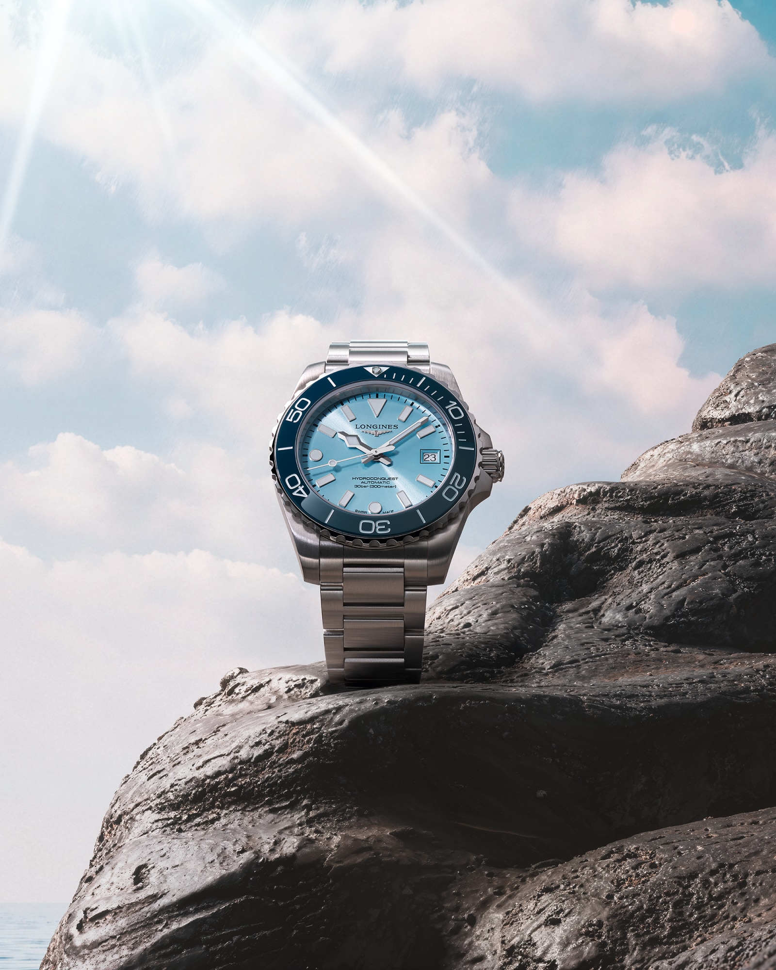 HYDROCONQUEST ÖZEL SERİ | Ø 42.00 mm, Buzlu Mavi Güneş Işını