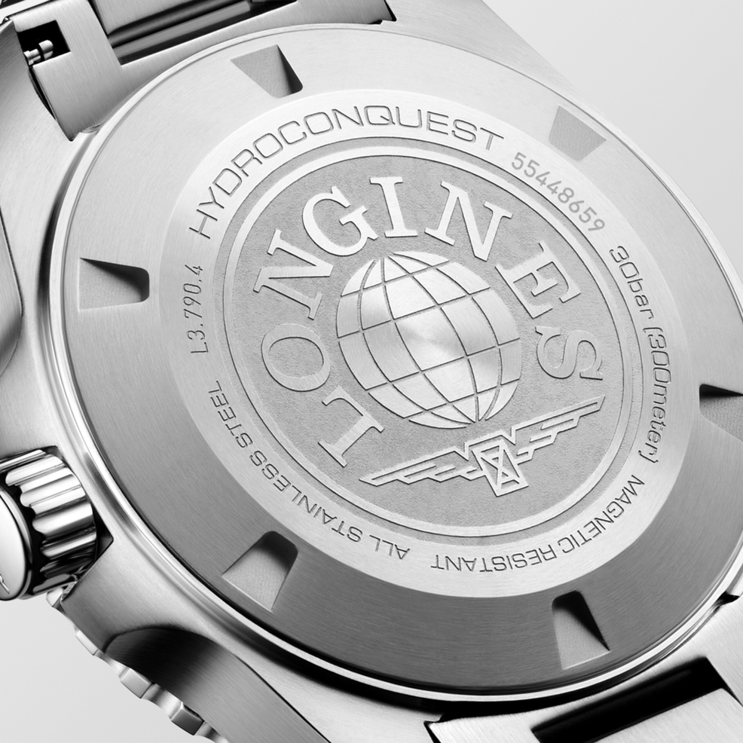Longines HYDROCONQUEST GMT 自動上鏈機械機芯 精鋼及陶瓷 Watch - L3.790.4.06.6