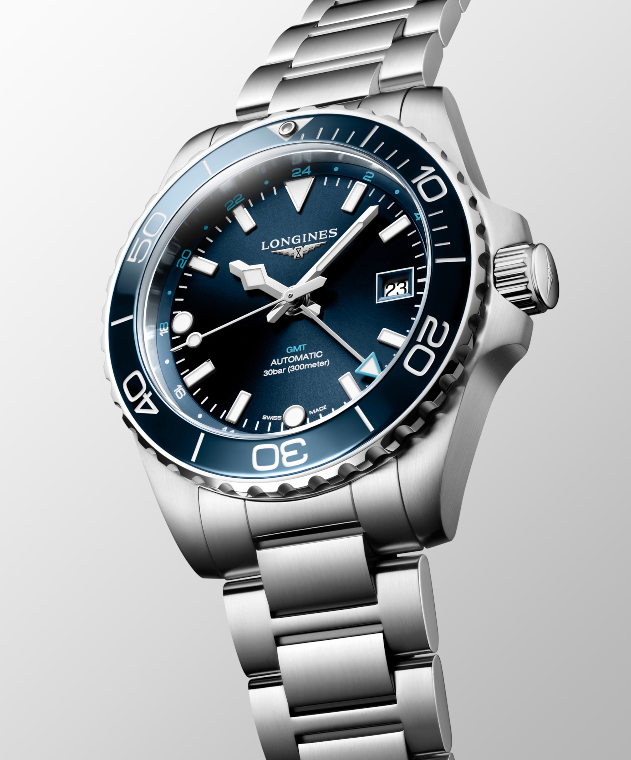 Longines HYDROCONQUEST Automatic Stainless steel and ceramic bezel Watch - L3.790.4.96.6