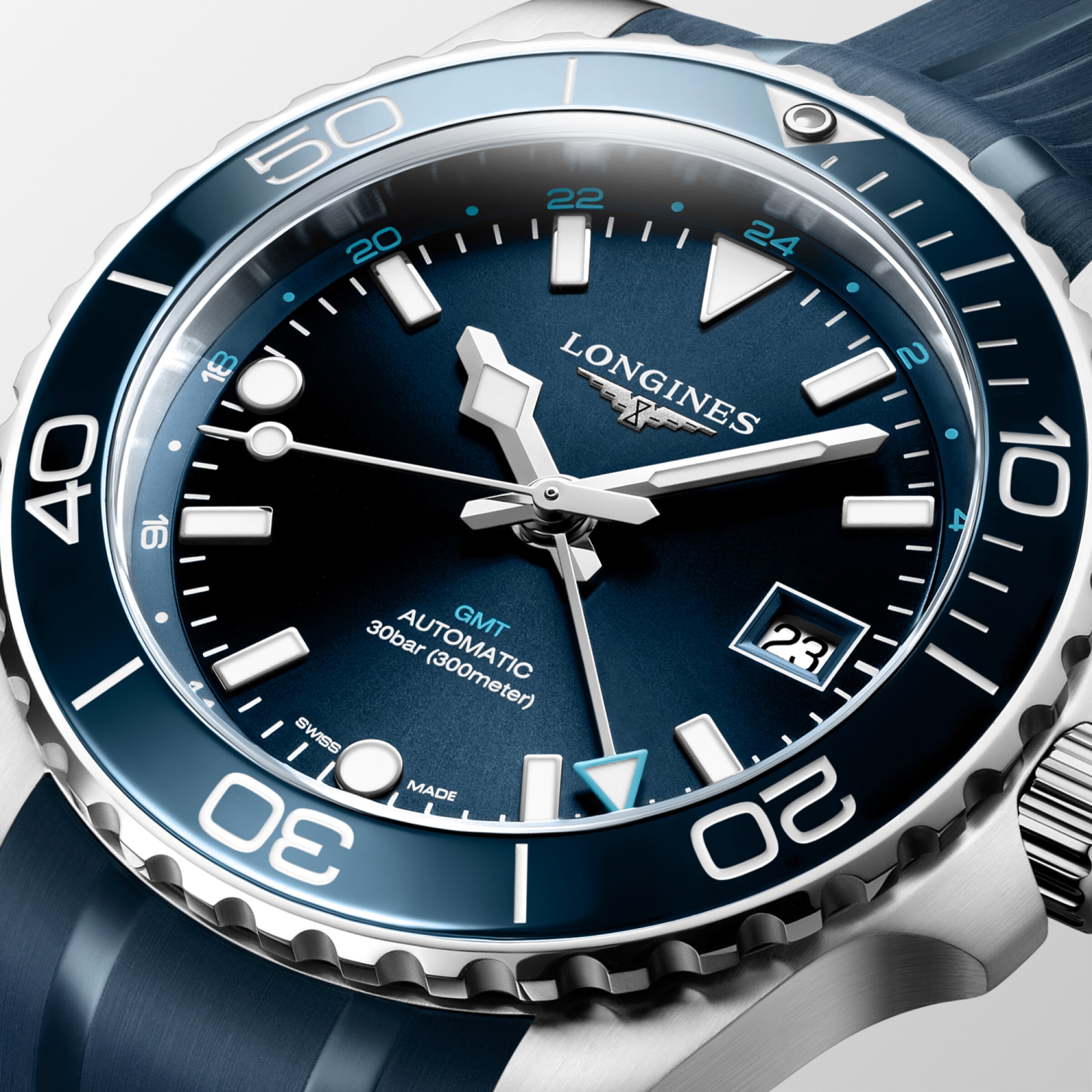 Longines HYDROCONQUEST Automatic Stainless steel and ceramic bezel Watch - L3.790.4.96.9