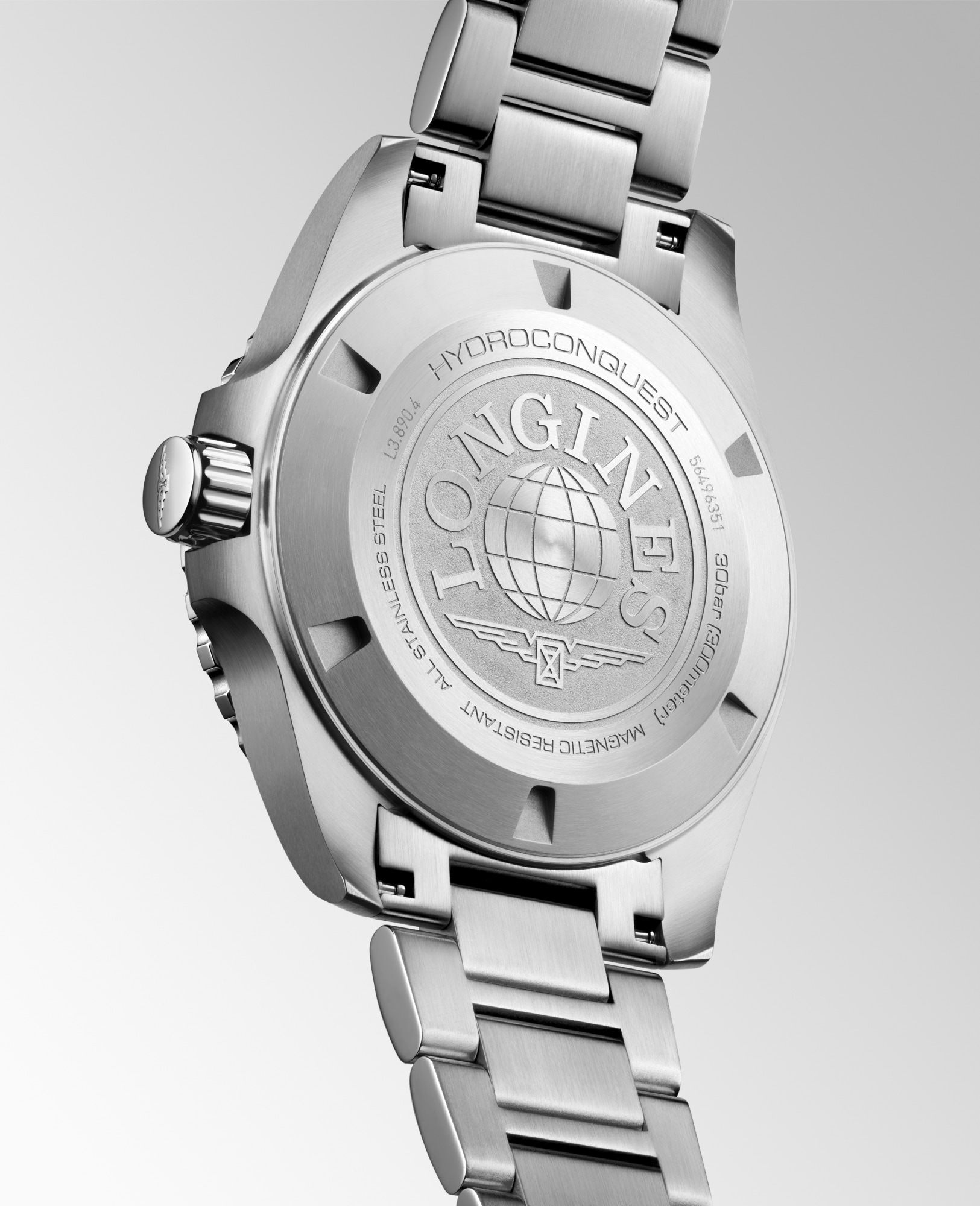 HYDROCONQUEST GMT | Ø 43.00 mm, Sunray Black | L3.890.4.56.6