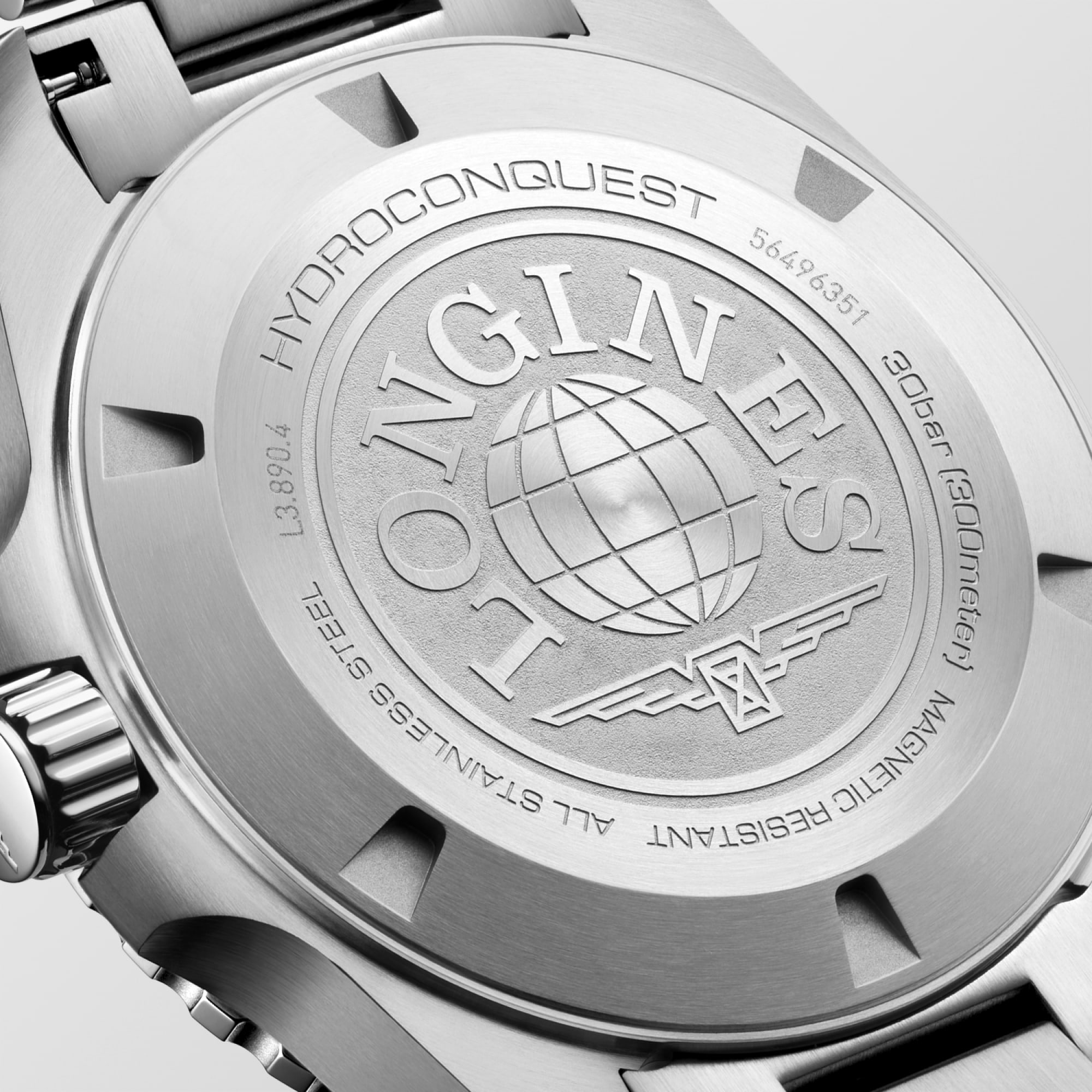HYDROCONQUEST GMT | Ø 43.00 mm, ブルー「サンレイ」 | L3.890.4.96.6