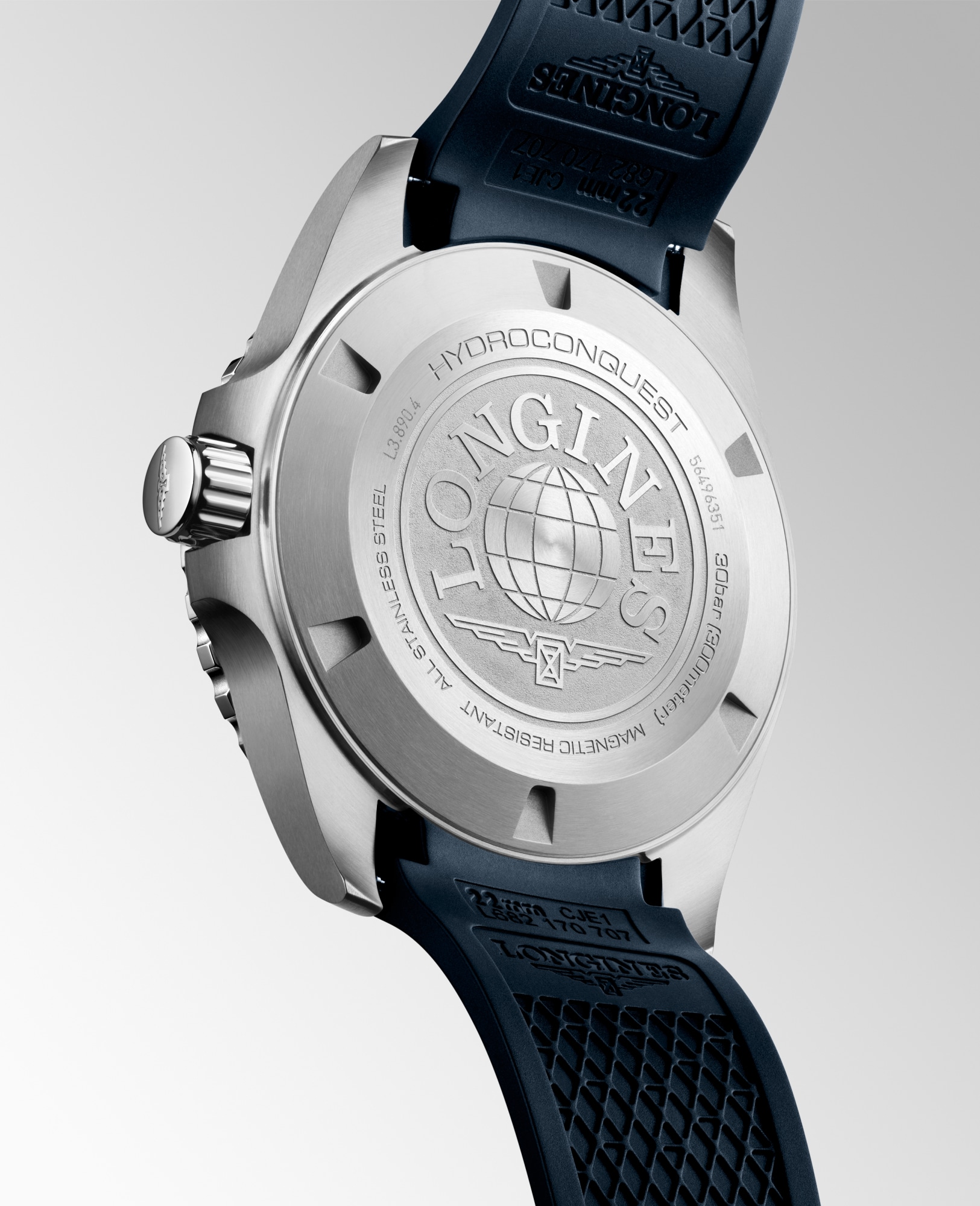 HYDROCONQUEST GMT | Ø 43.00 mm, Sunray Blue | L3.890.4.96.9