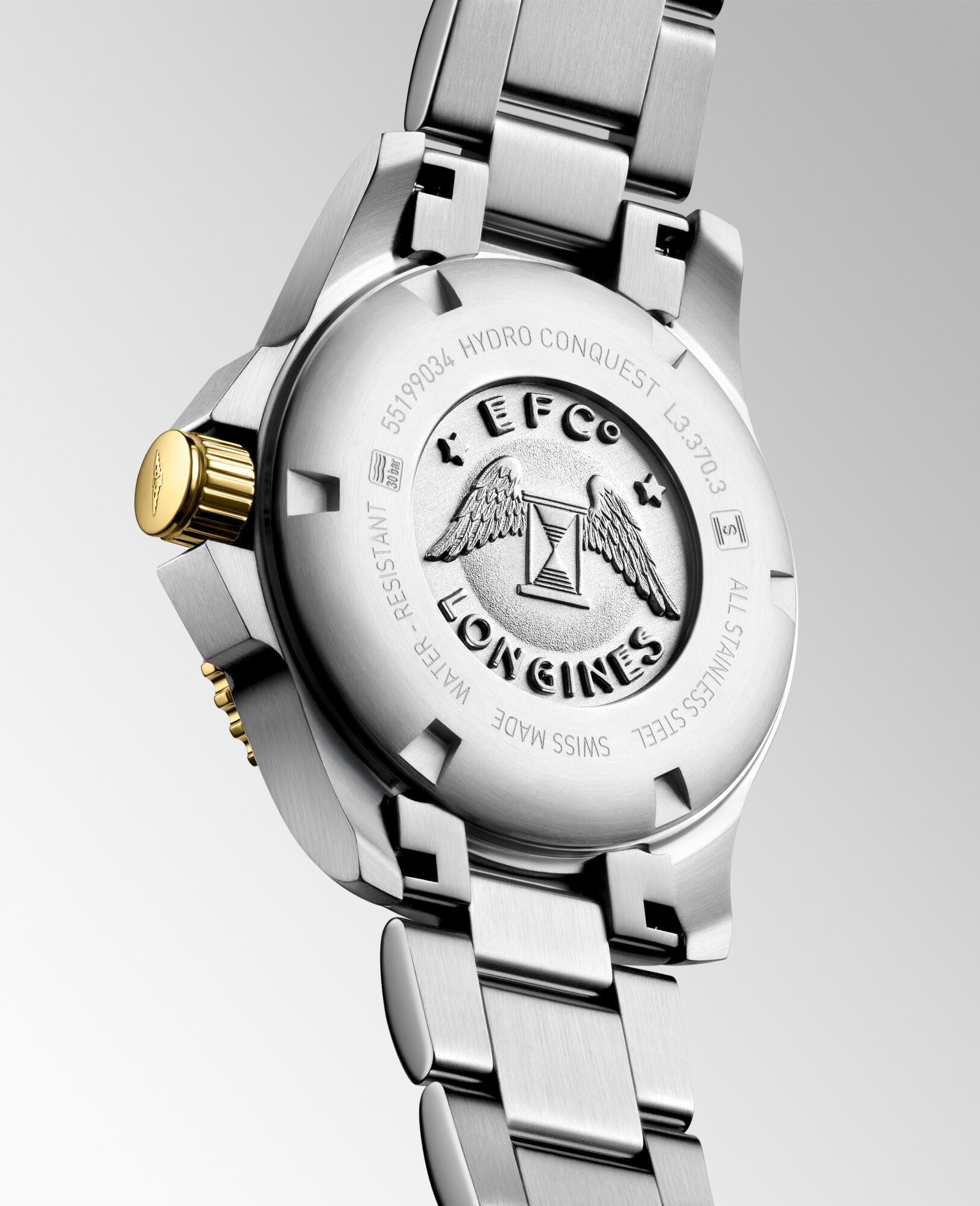Hydroconquest Quartz watch 32mm, White mother-of-pearl